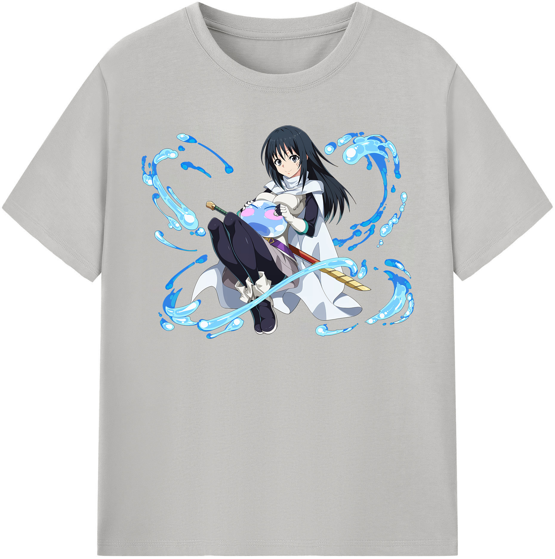 （画像用） 転スラ Regarding Reincarnated to Slime レディースカジュアルプリントTシャツ（綿100％）