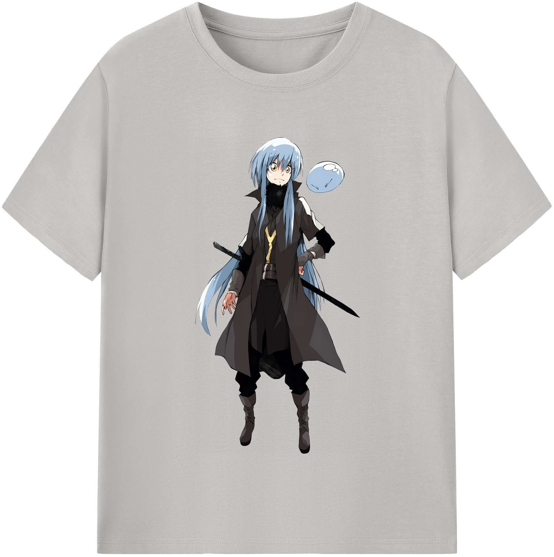 （画像用） 転スラ Regarding Reincarnated to Slime レディースカジュアルプリントTシャツ（綿100％）