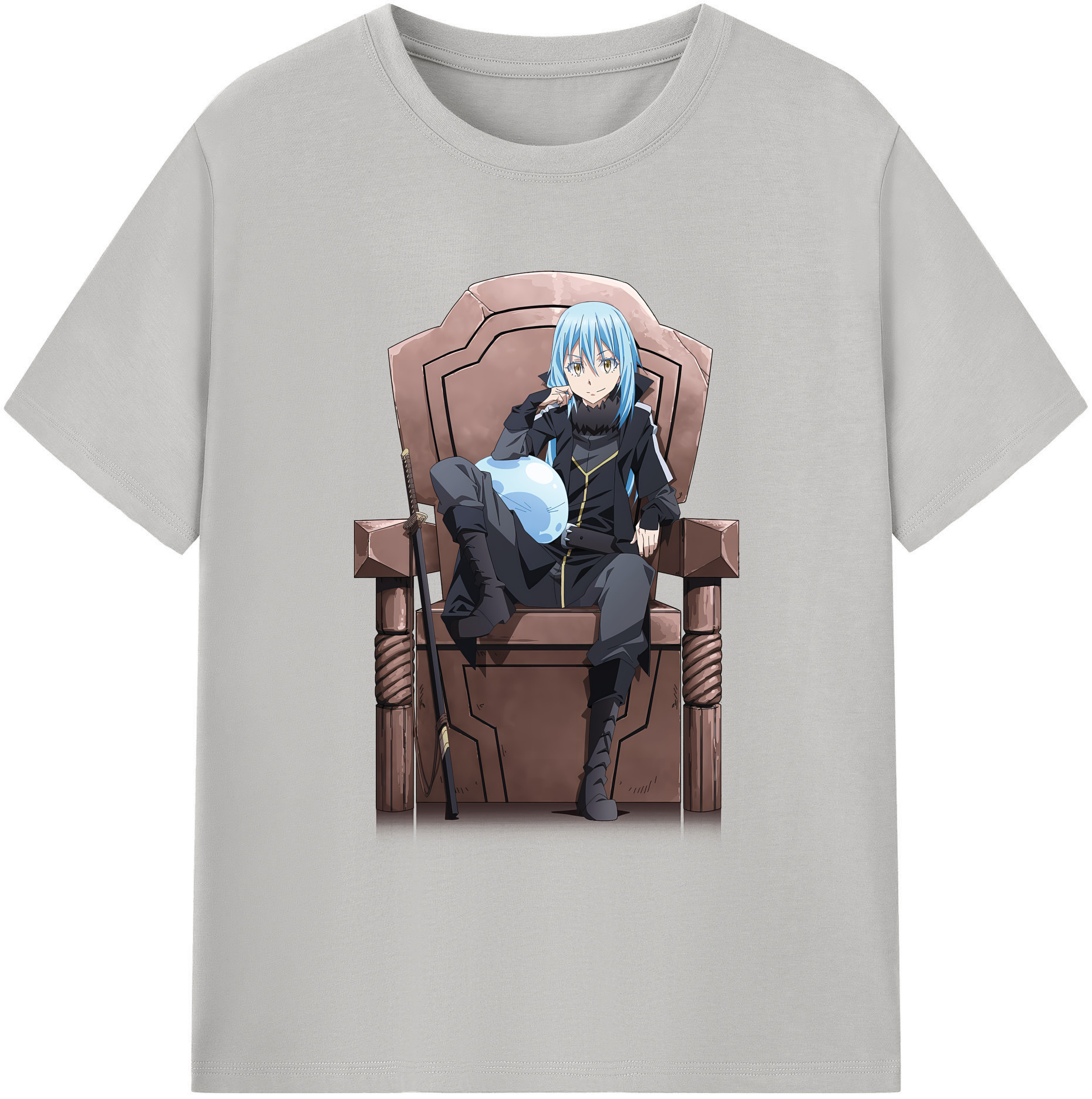 （画像用） 転スラ Regarding Reincarnated to Slime レディースカジュアルプリントTシャツ（綿100％）