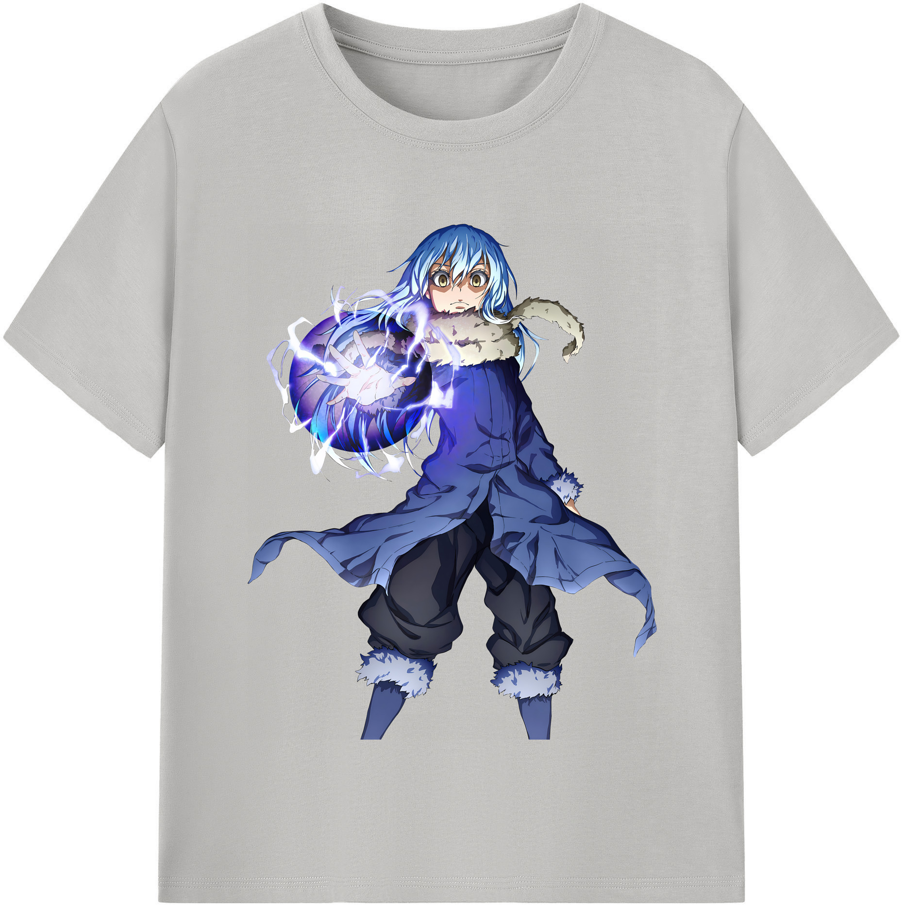 （画像用） 転スラ Regarding Reincarnated to Slime レディースカジュアルプリントTシャツ（綿100％）