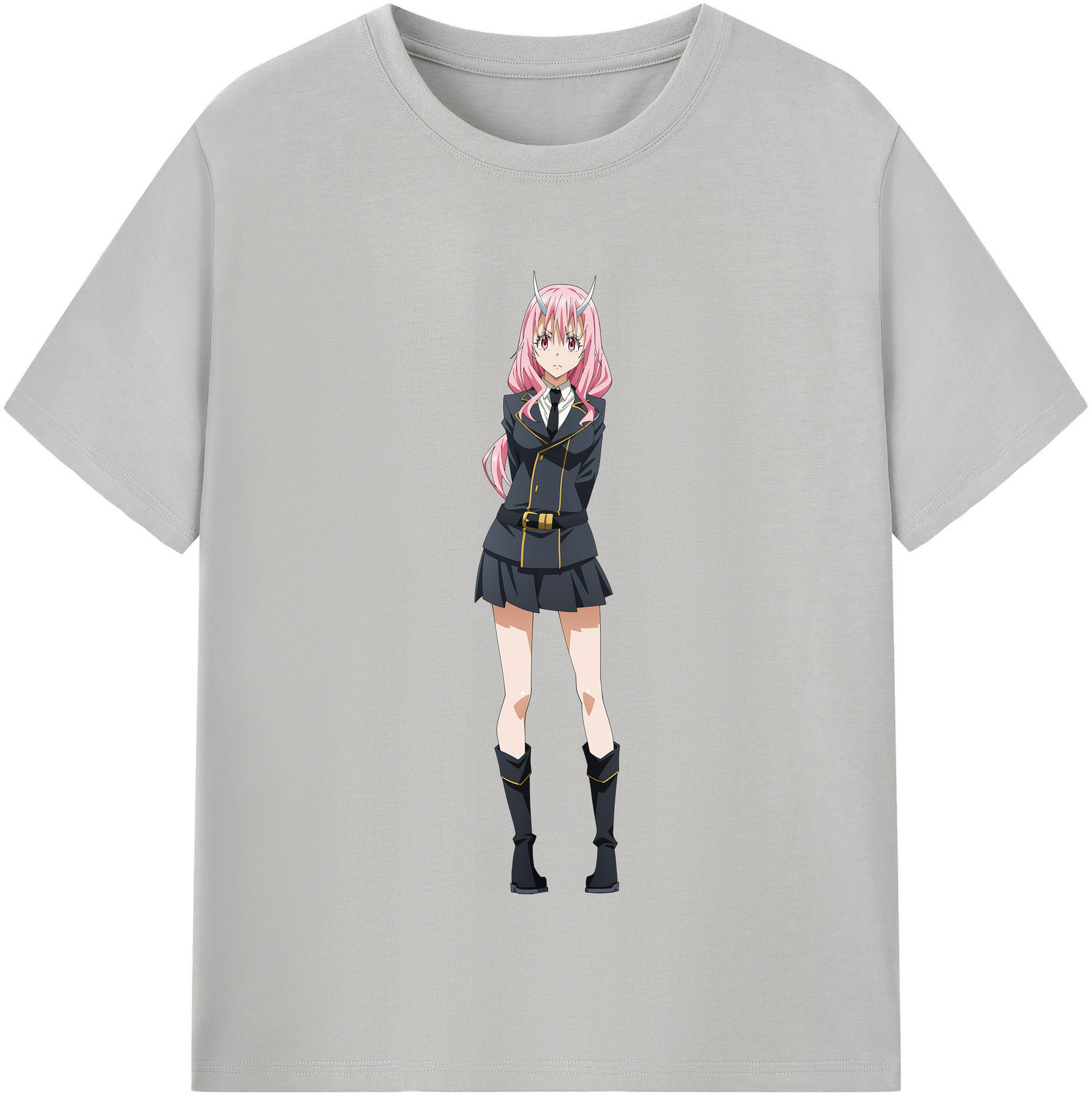 （画像用） 転スラ Regarding Reincarnated to Slime レディースカジュアルプリントTシャツ（綿100％）