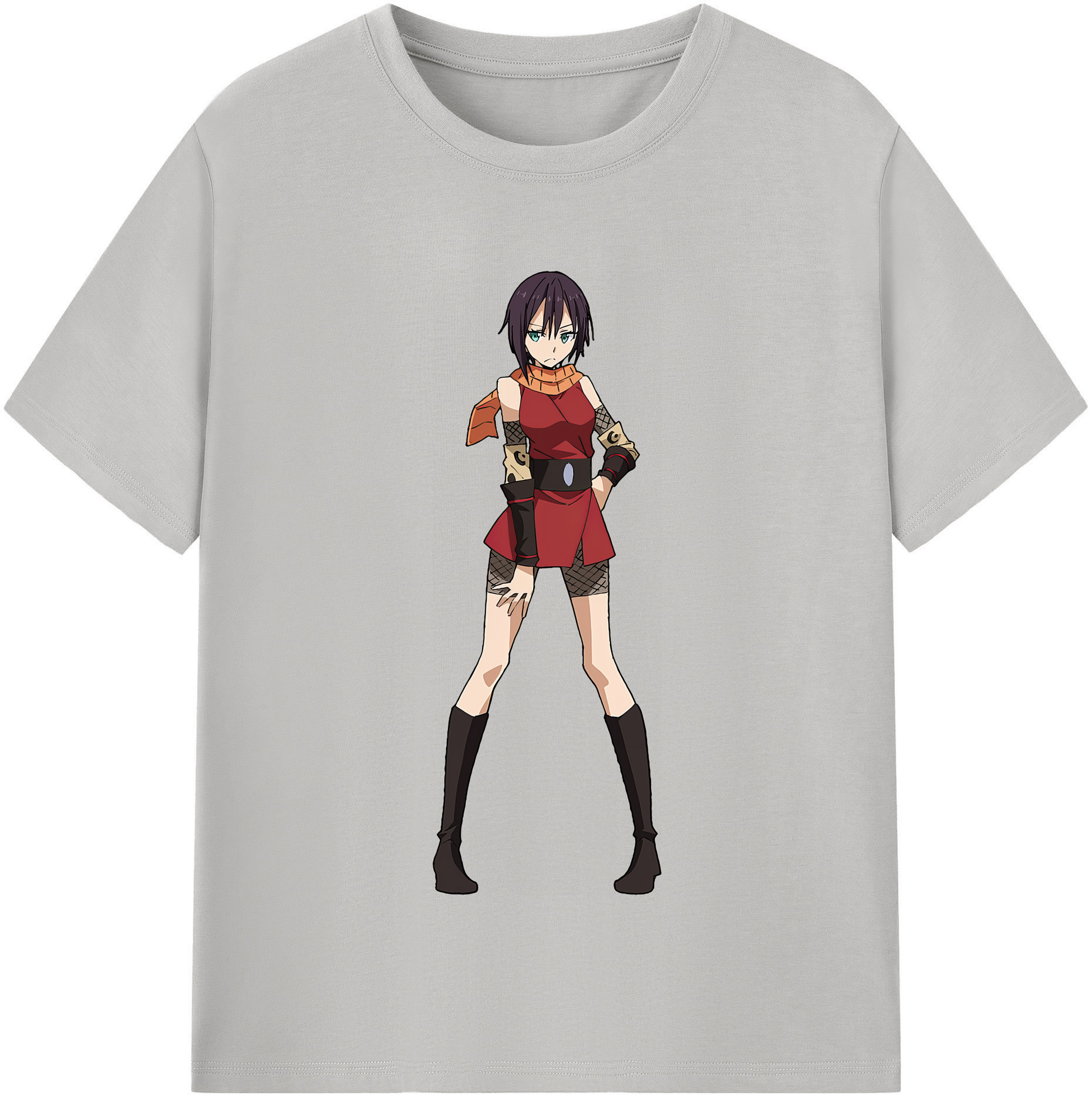 （画像用） 転スラ Regarding Reincarnated to Slime レディースカジュアルプリントTシャツ（綿100％）