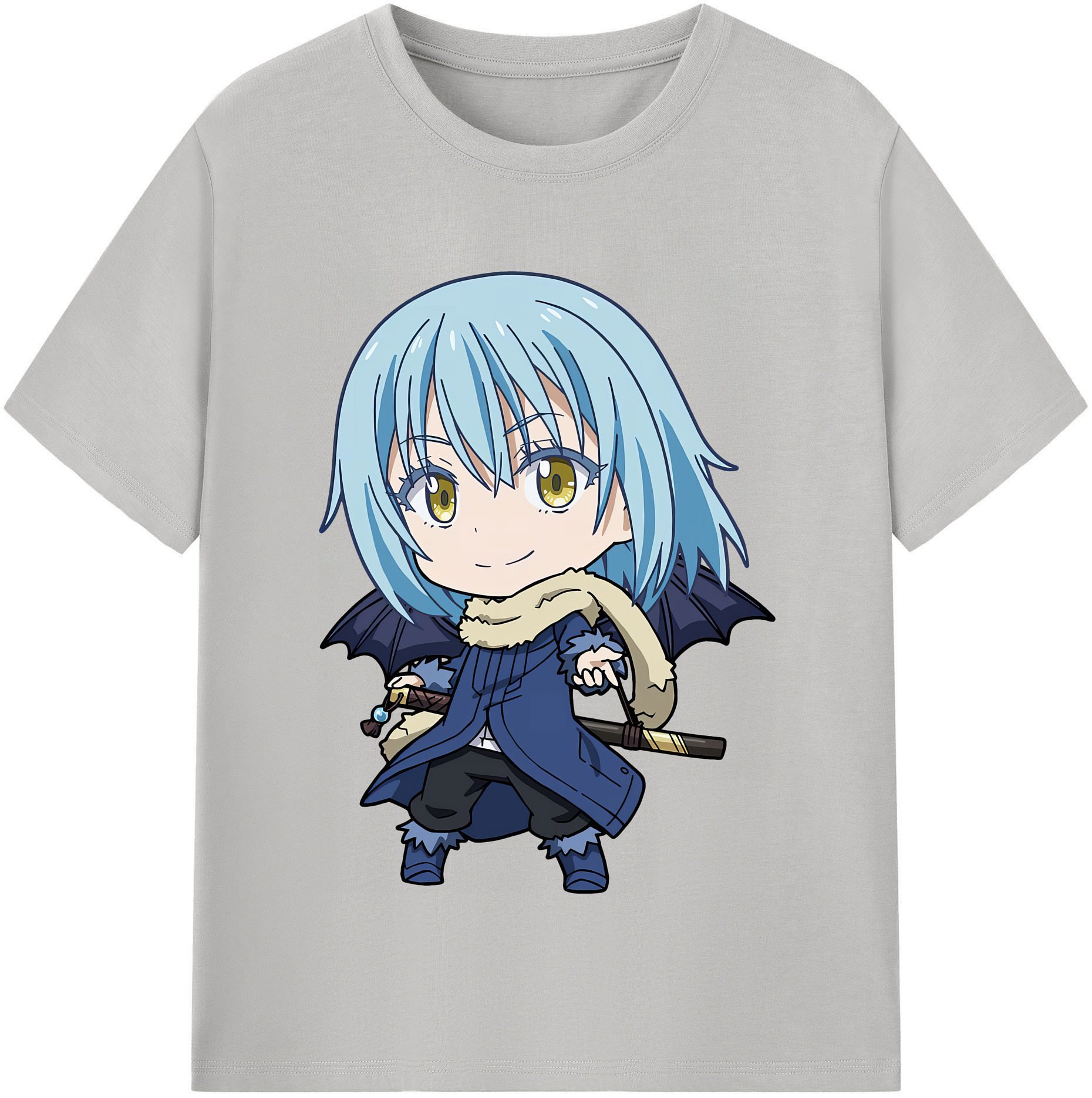 （画像用） 転スラ Regarding Reincarnated to Slime レディースカジュアルプリントTシャツ（綿100％）