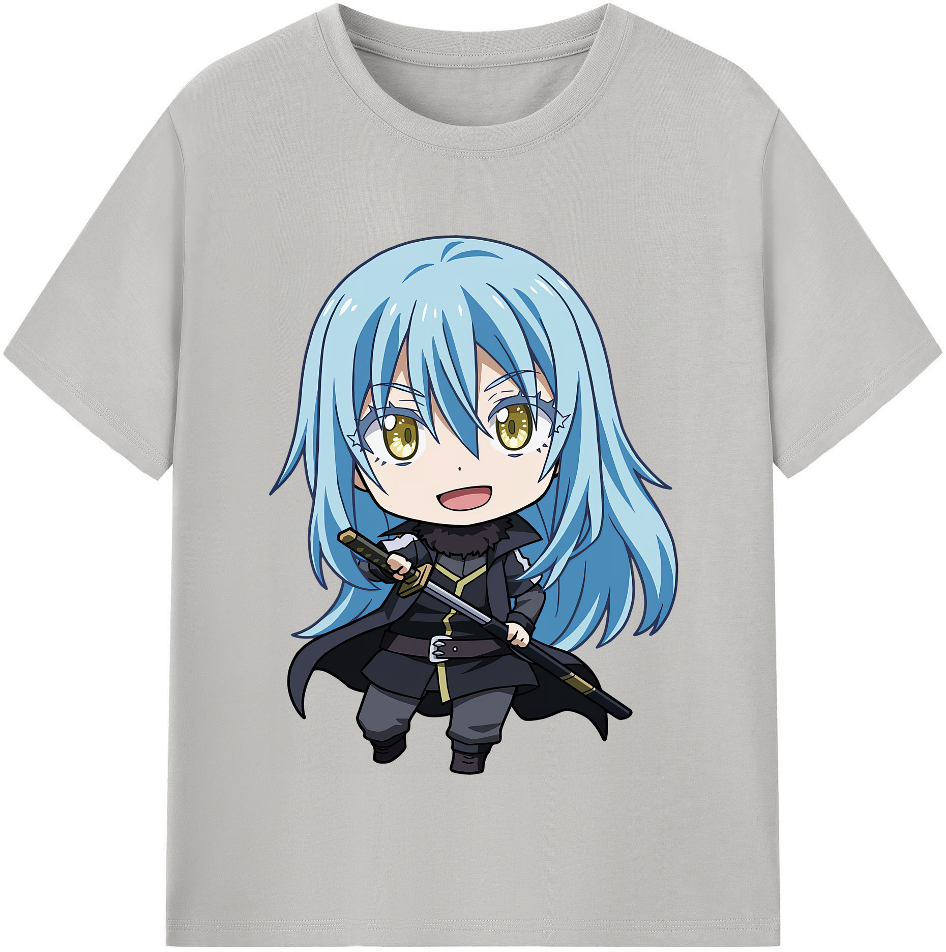 （画像用） 転スラ Regarding Reincarnated to Slime レディースカジュアルプリントTシャツ（綿100％）