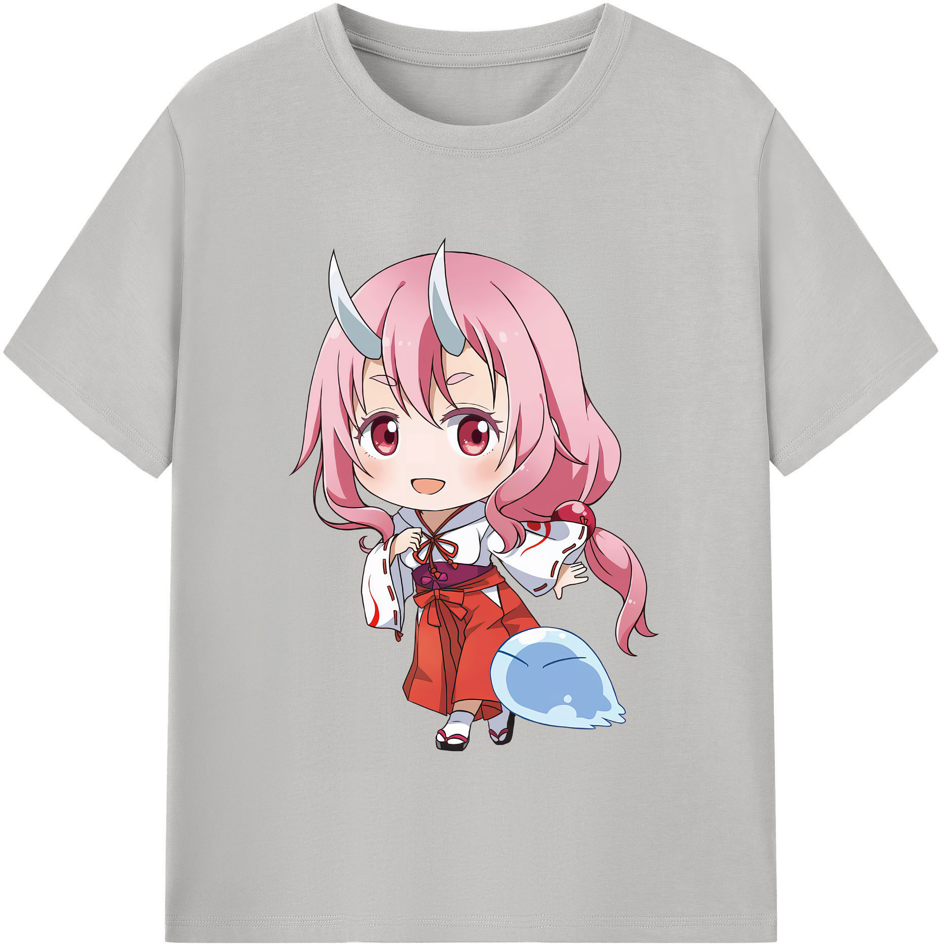 （画像用） 転スラ Regarding Reincarnated to Slime レディースカジュアルプリントTシャツ（綿100％）