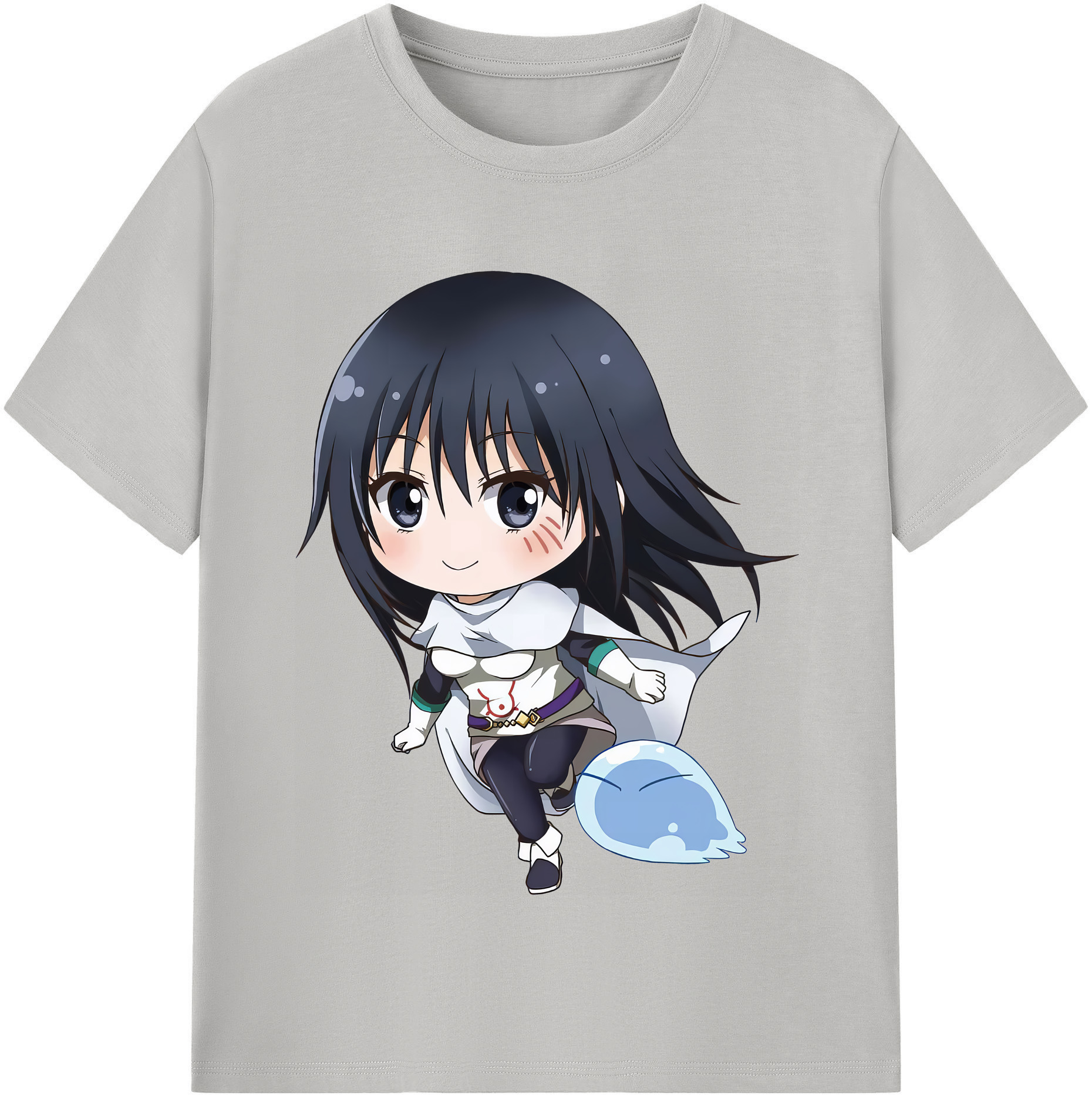 （画像用） 転スラ Regarding Reincarnated to Slime レディースカジュアルプリントTシャツ（綿100％）
