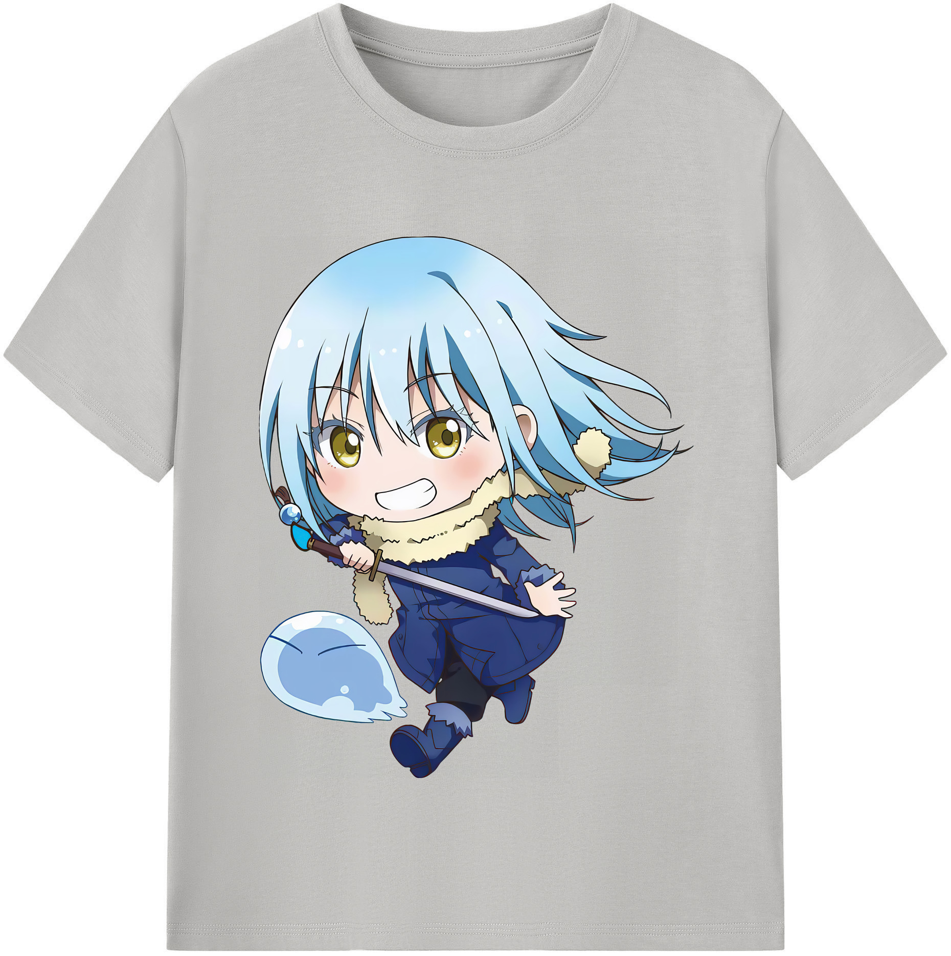 （画像用） 転スラ Regarding Reincarnated to Slime レディースカジュアルプリントTシャツ（綿100％）