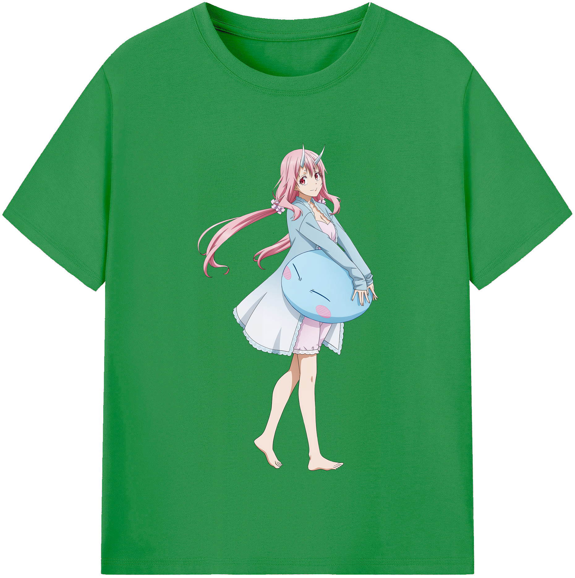 （画像用） 転スラ Regarding Reincarnated to Slime レディースカジュアルプリントTシャツ（綿100％）