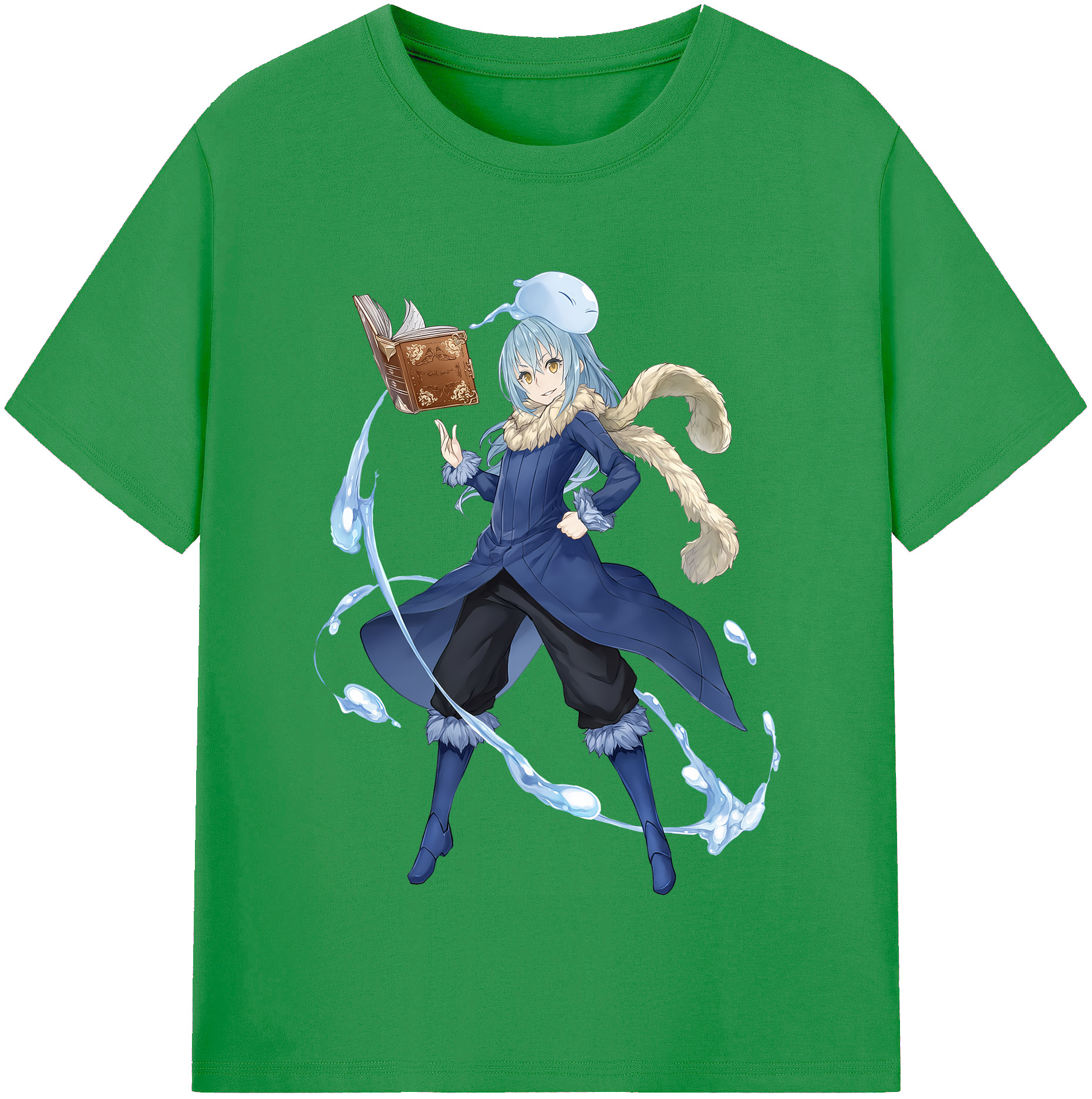 （画像用） 転スラ Regarding Reincarnated to Slime レディースカジュアルプリントTシャツ（綿100％）