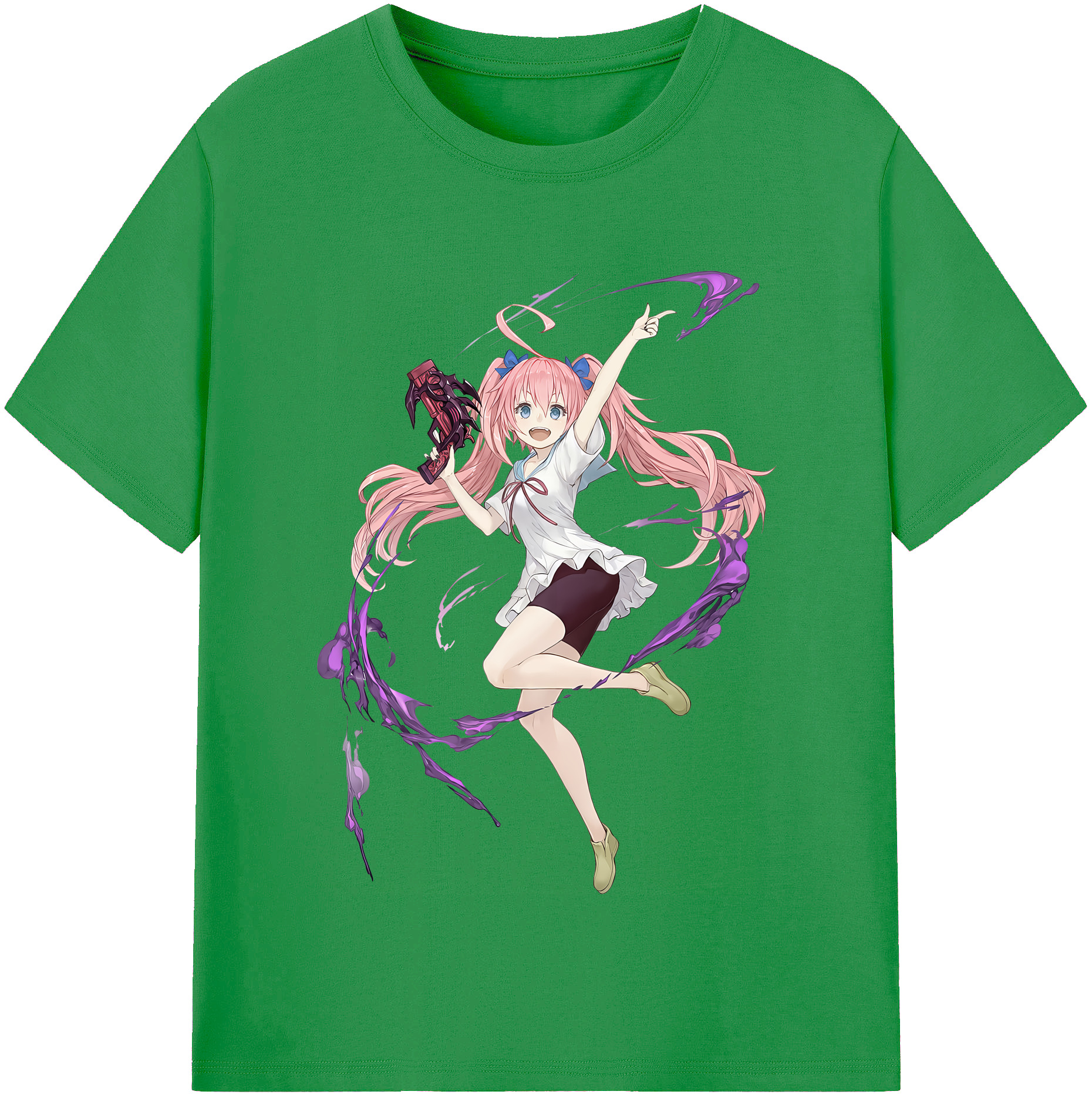 （画像用） 転スラ Regarding Reincarnated to Slime レディースカジュアルプリントTシャツ（綿100％）