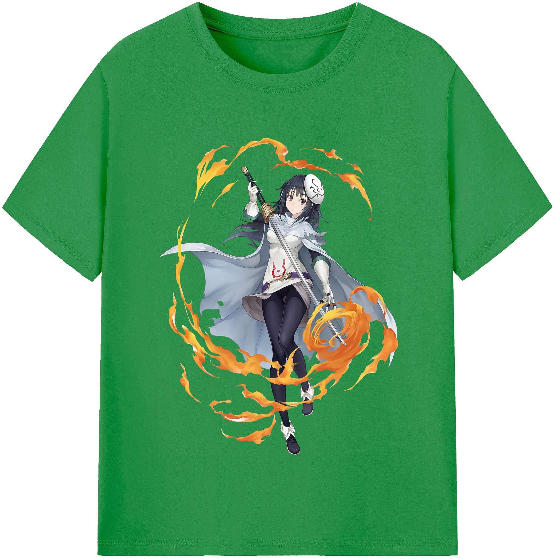 （画像用） 転スラ Regarding Reincarnated to Slime レディースカジュアルプリントTシャツ（綿100％）
