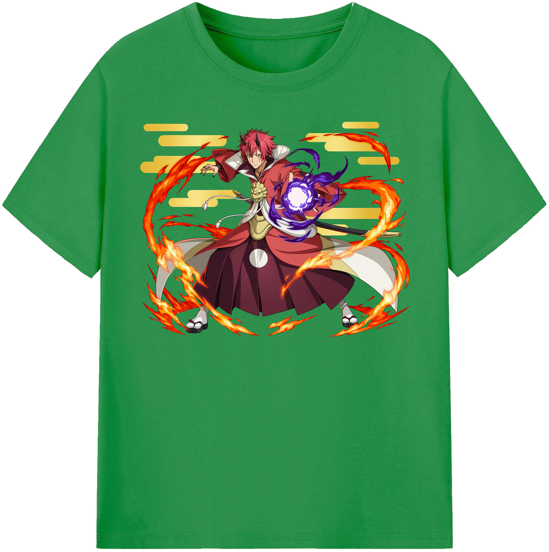 （画像用） 転スラ Regarding Reincarnated to Slime レディースカジュアルプリントTシャツ（綿100％）