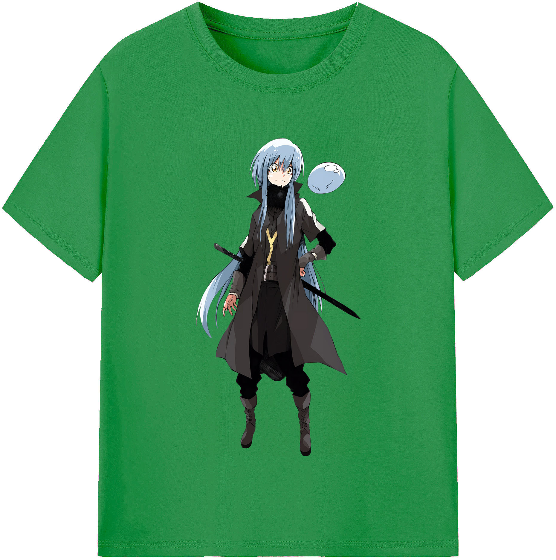 （画像用） 転スラ Regarding Reincarnated to Slime レディースカジュアルプリントTシャツ（綿100％）