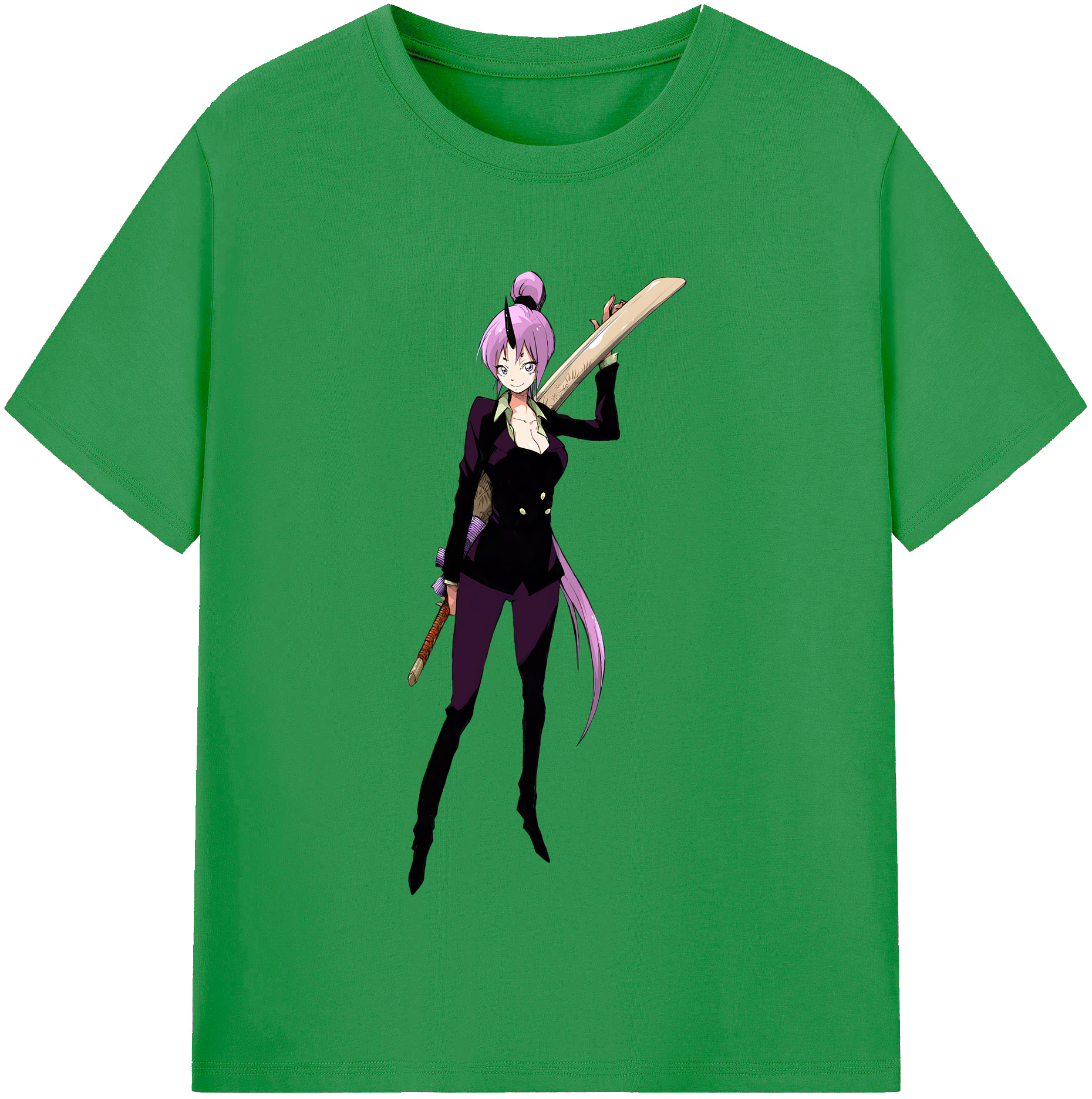 （画像用） 転スラ Regarding Reincarnated to Slime レディースカジュアルプリントTシャツ（綿100％）