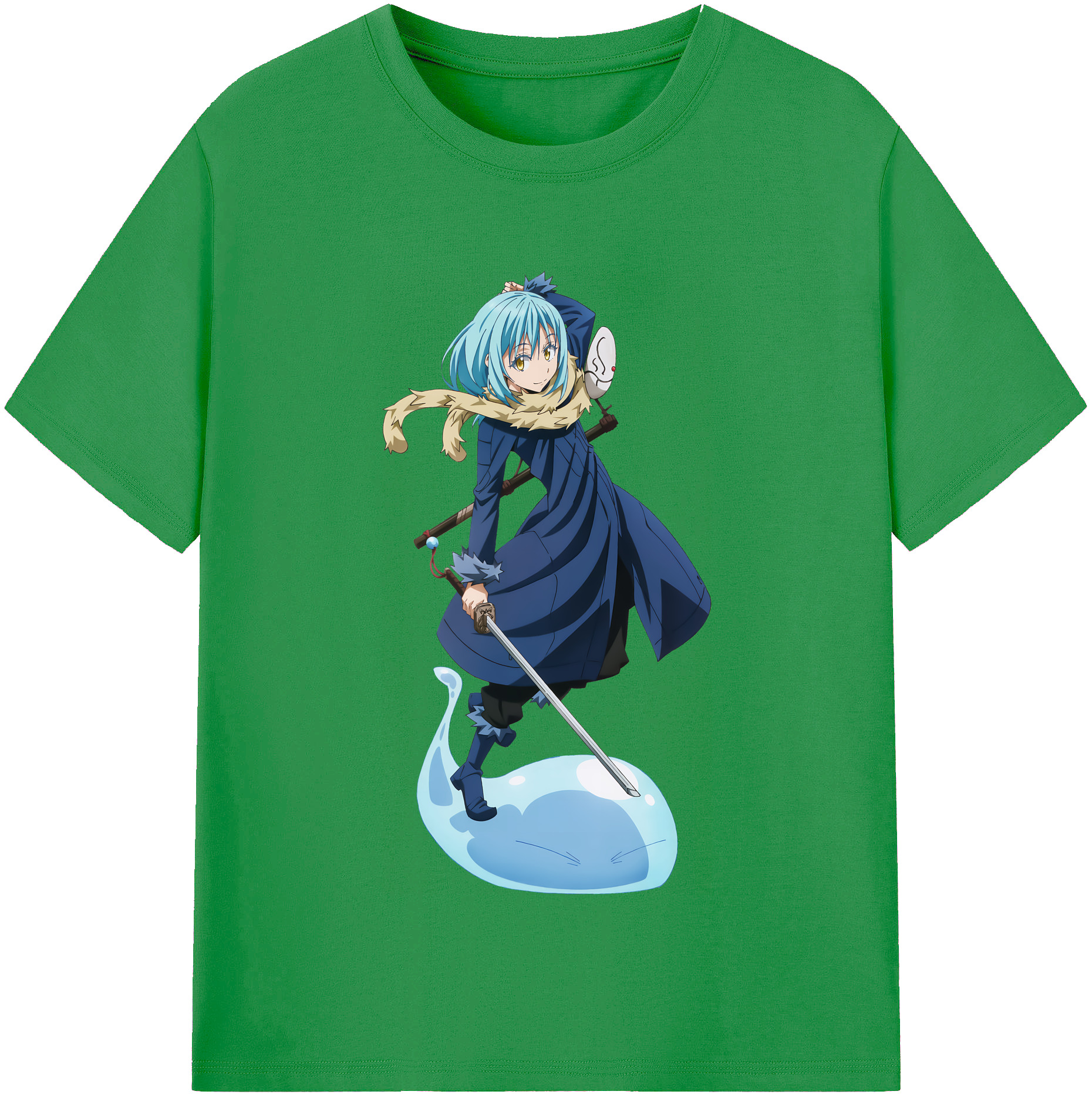 （画像用） 転スラ Regarding Reincarnated to Slime レディースカジュアルプリントTシャツ（綿100％）