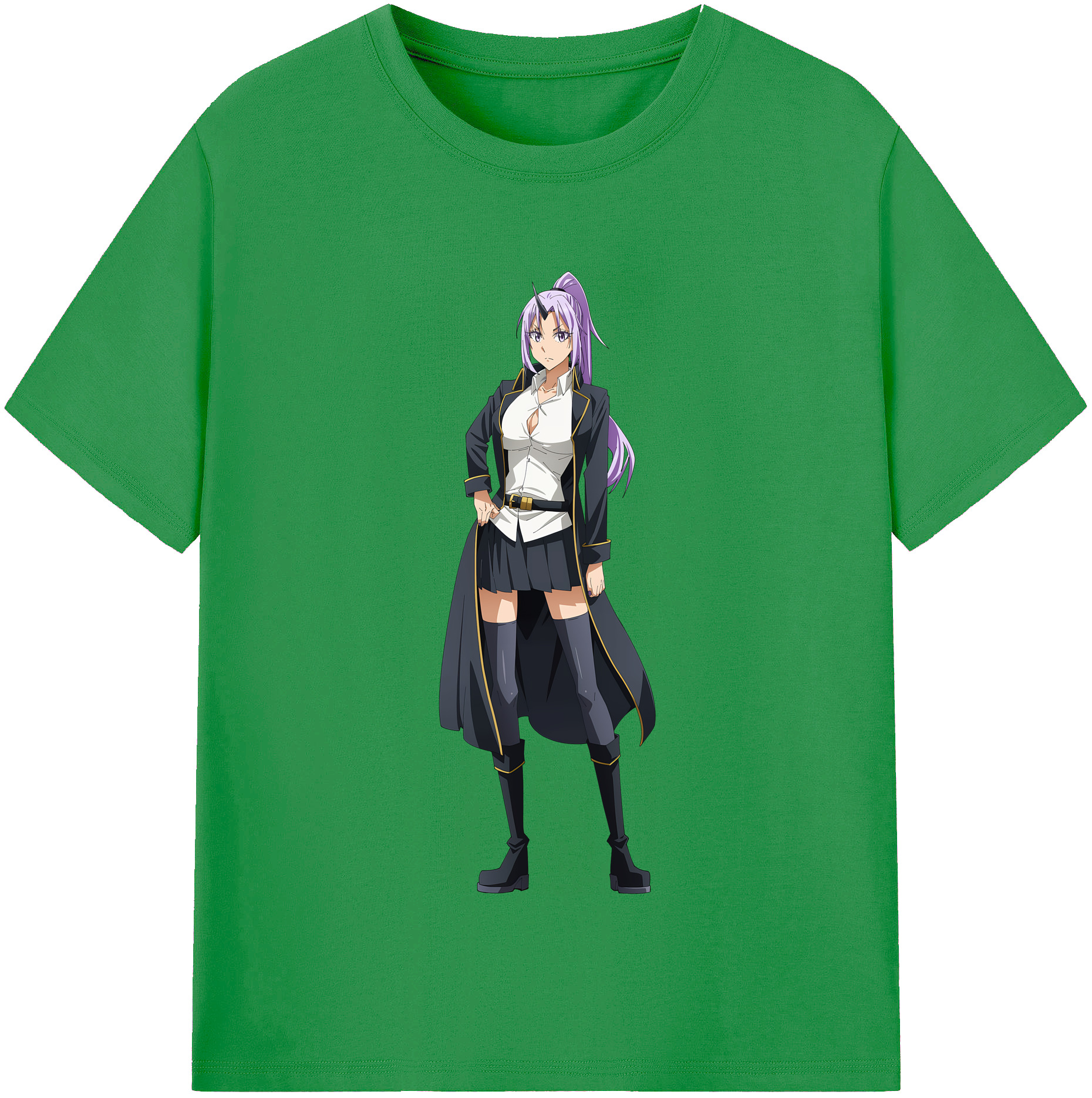 （画像用） 転スラ Regarding Reincarnated to Slime レディースカジュアルプリントTシャツ（綿100％）