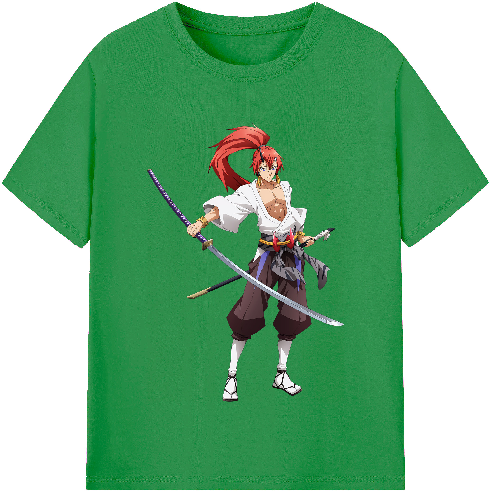 （画像用） 転スラ Regarding Reincarnated to Slime レディースカジュアルプリントTシャツ（綿100％）