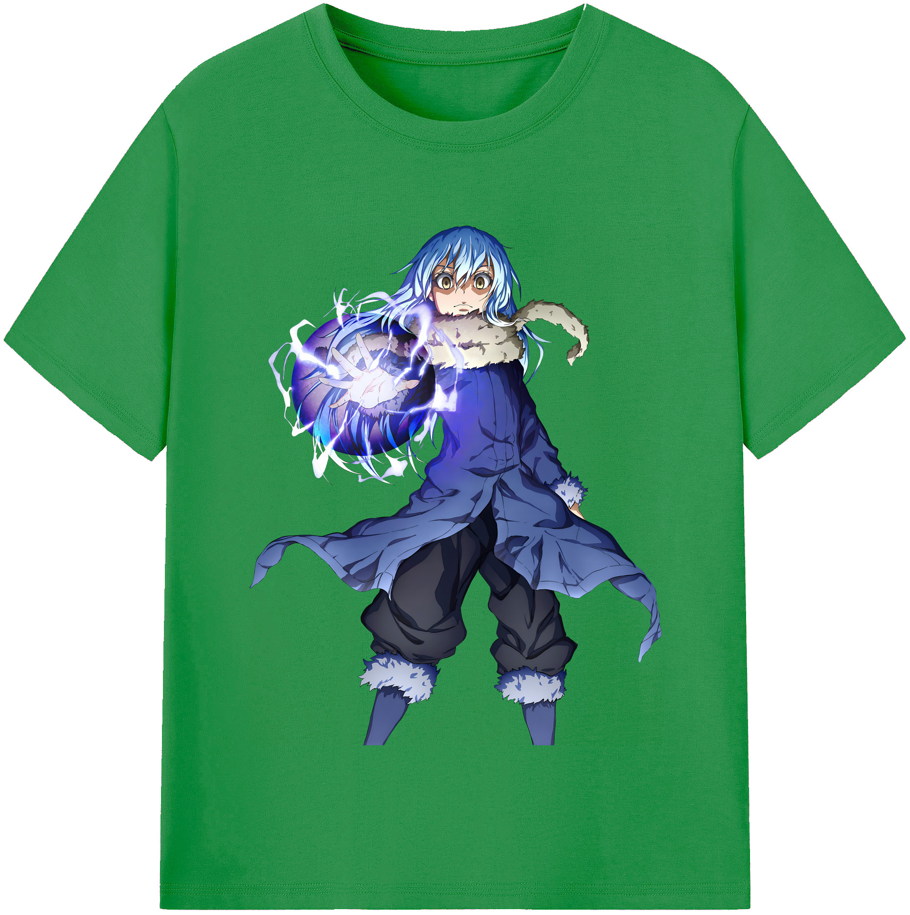 （画像用） 転スラ Regarding Reincarnated to Slime レディースカジュアルプリントTシャツ（綿100％）