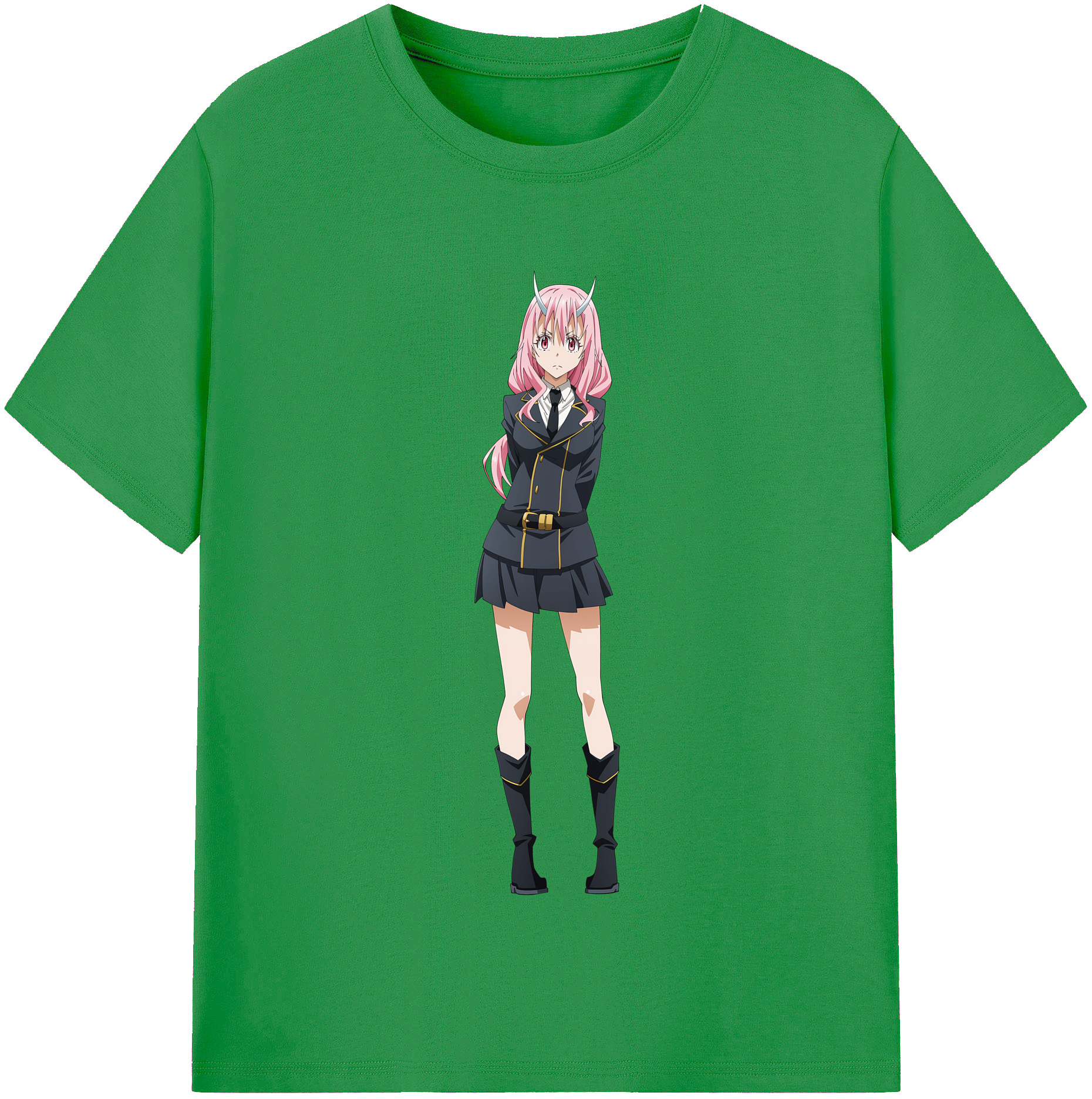 （画像用） 転スラ Regarding Reincarnated to Slime レディースカジュアルプリントTシャツ（綿100％）