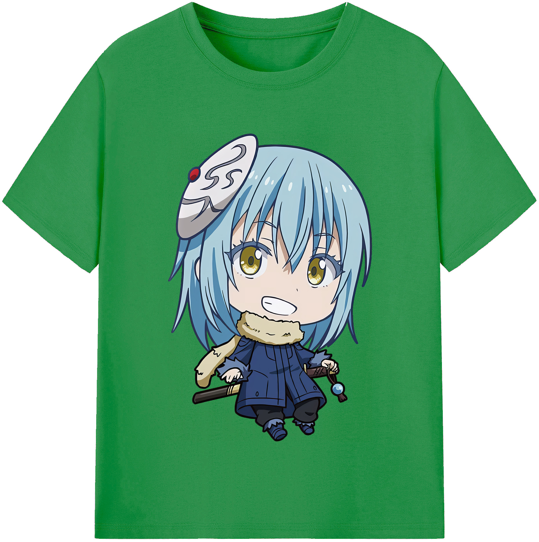 （画像用） 転スラ Regarding Reincarnated to Slime レディースカジュアルプリントTシャツ（綿100％）