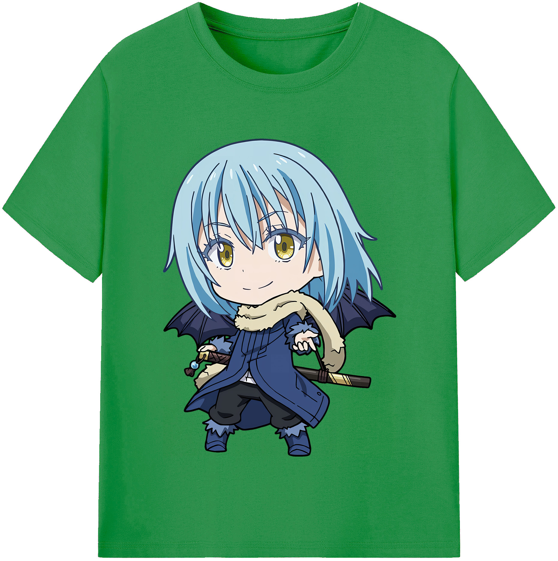 （画像用） 転スラ Regarding Reincarnated to Slime レディースカジュアルプリントTシャツ（綿100％）