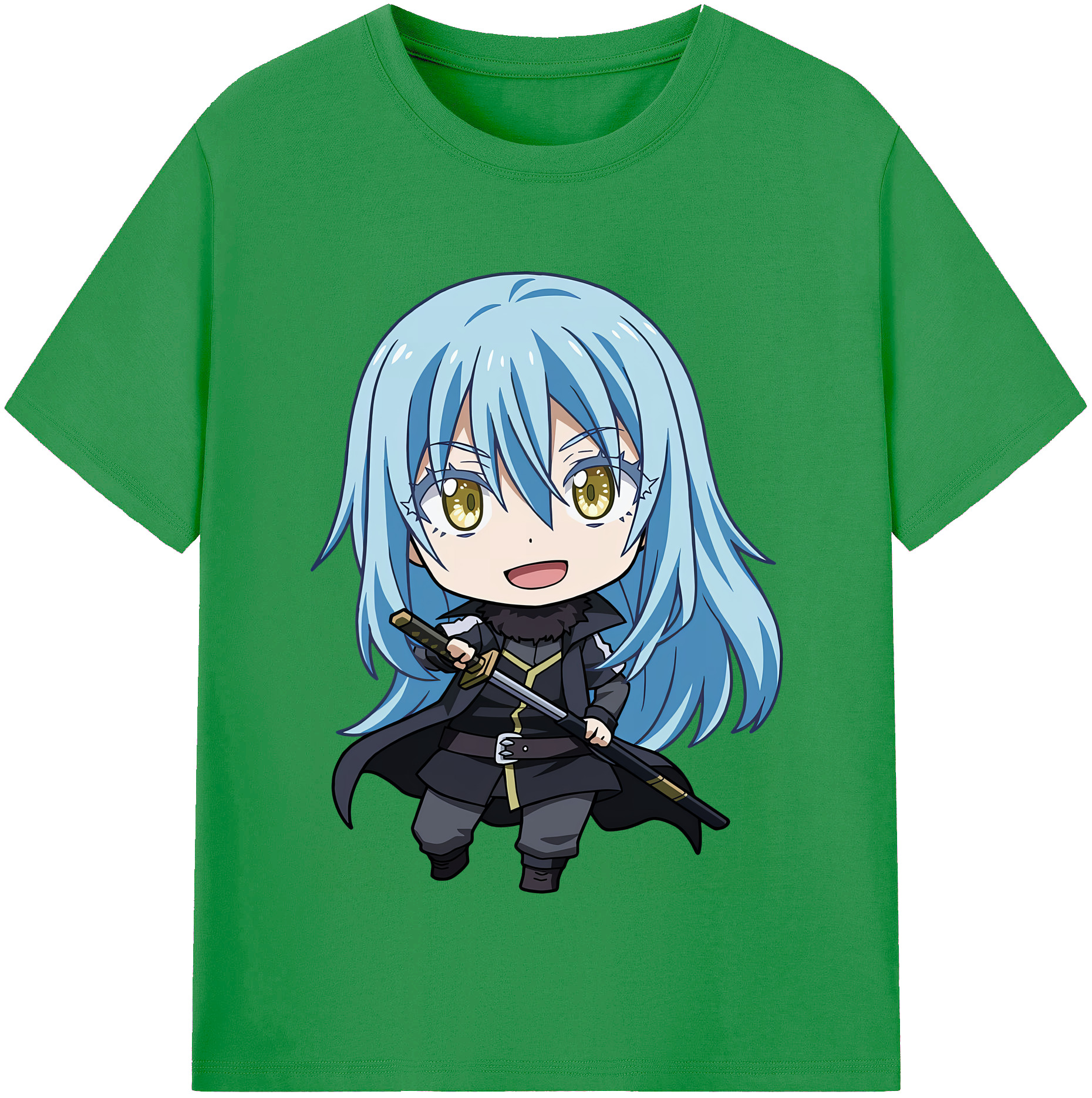 （画像用） 転スラ Regarding Reincarnated to Slime レディースカジュアルプリントTシャツ（綿100％）