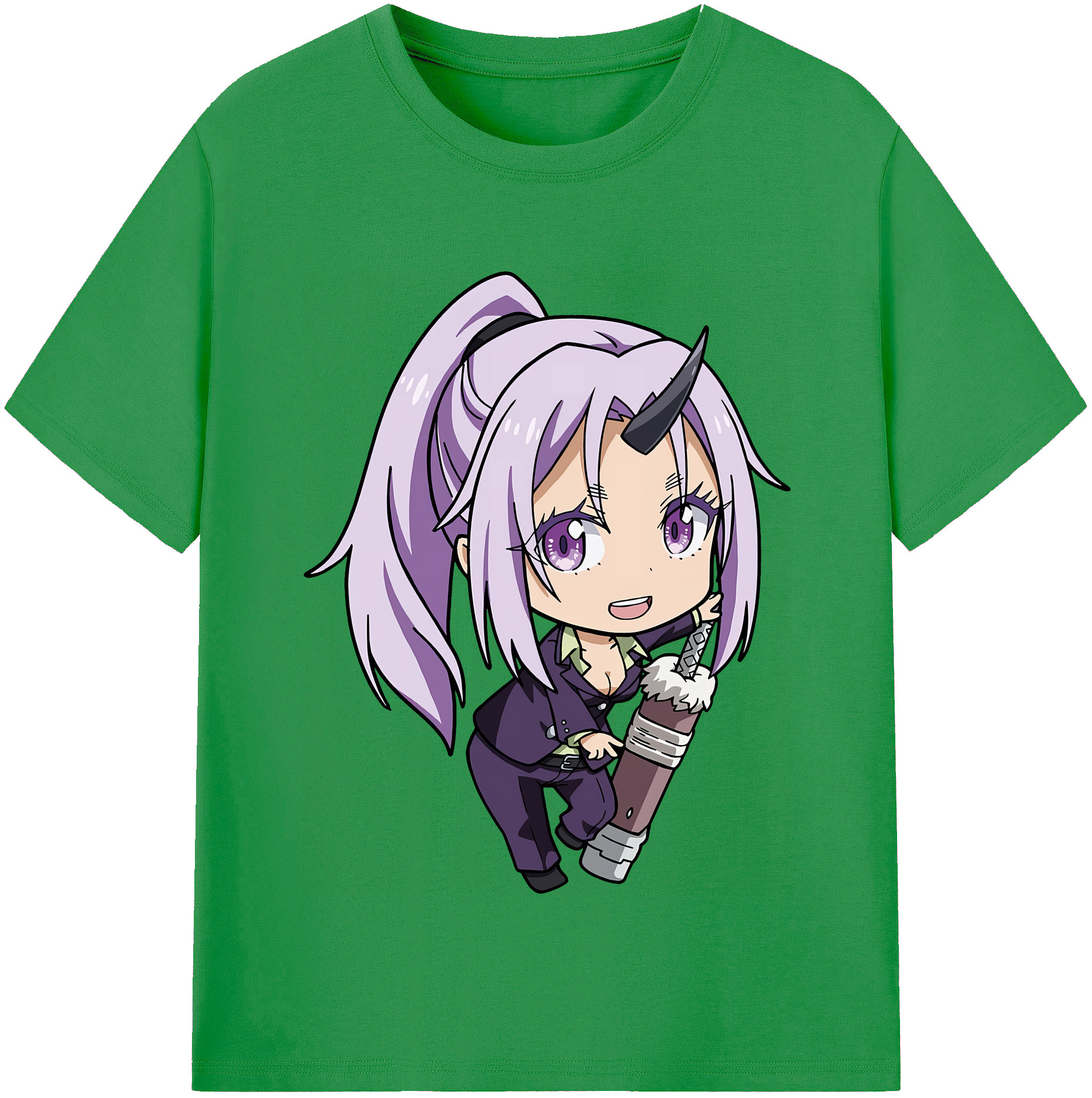 （画像用） 転スラ Regarding Reincarnated to Slime レディースカジュアルプリントTシャツ（綿100％）