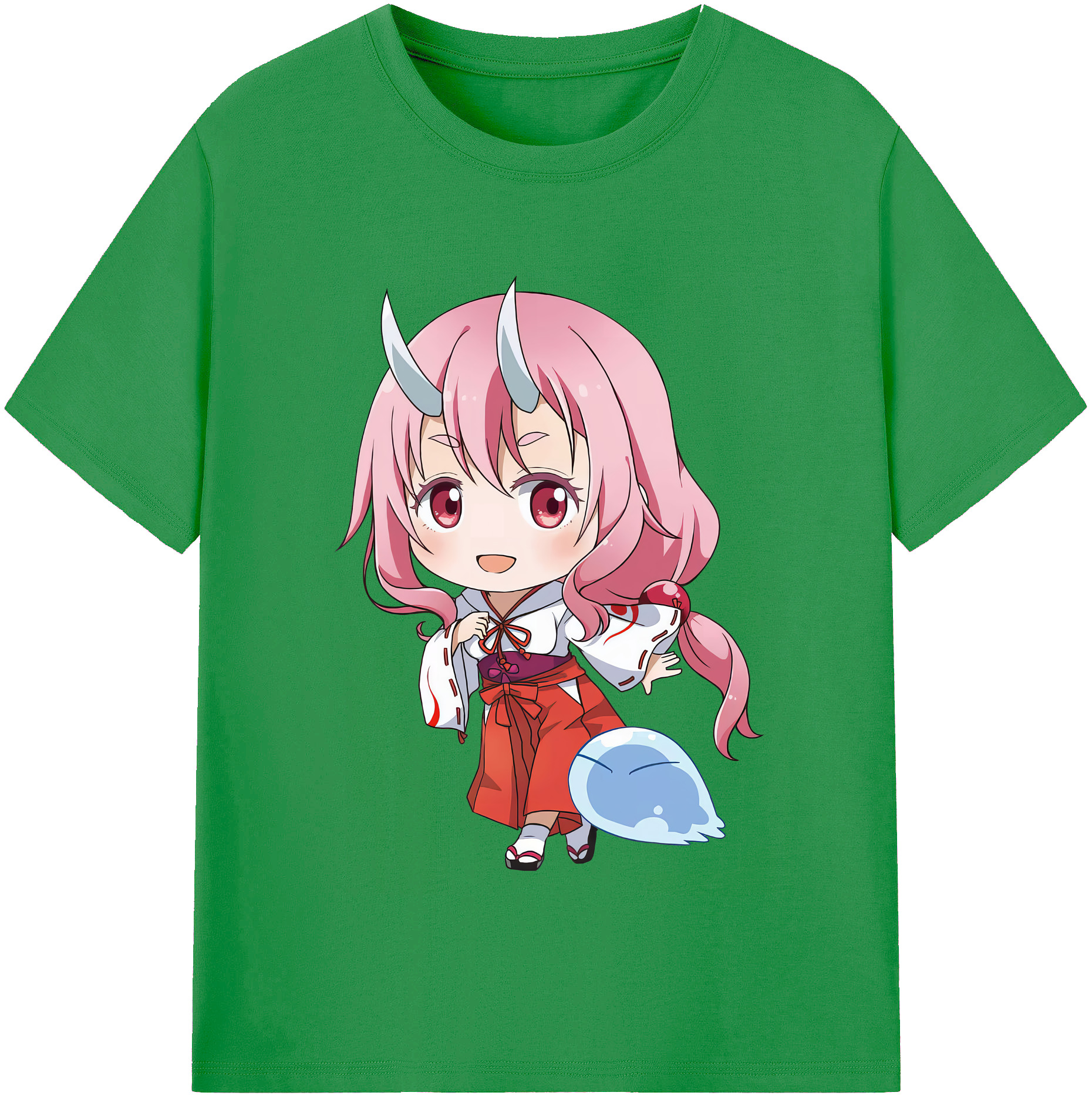（画像用） 転スラ Regarding Reincarnated to Slime レディースカジュアルプリントTシャツ（綿100％）