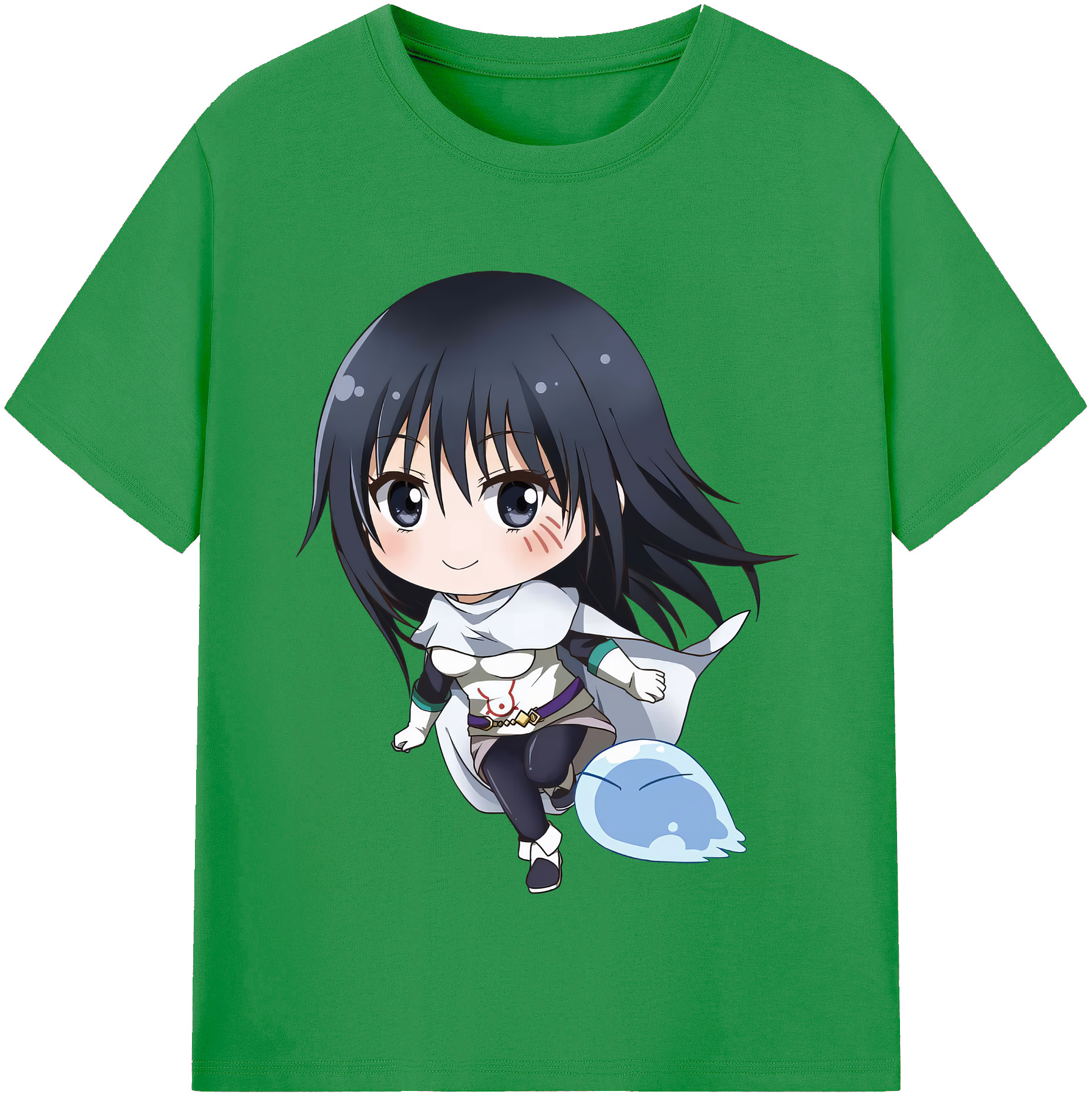 （画像用） 転スラ Regarding Reincarnated to Slime レディースカジュアルプリントTシャツ（綿100％）