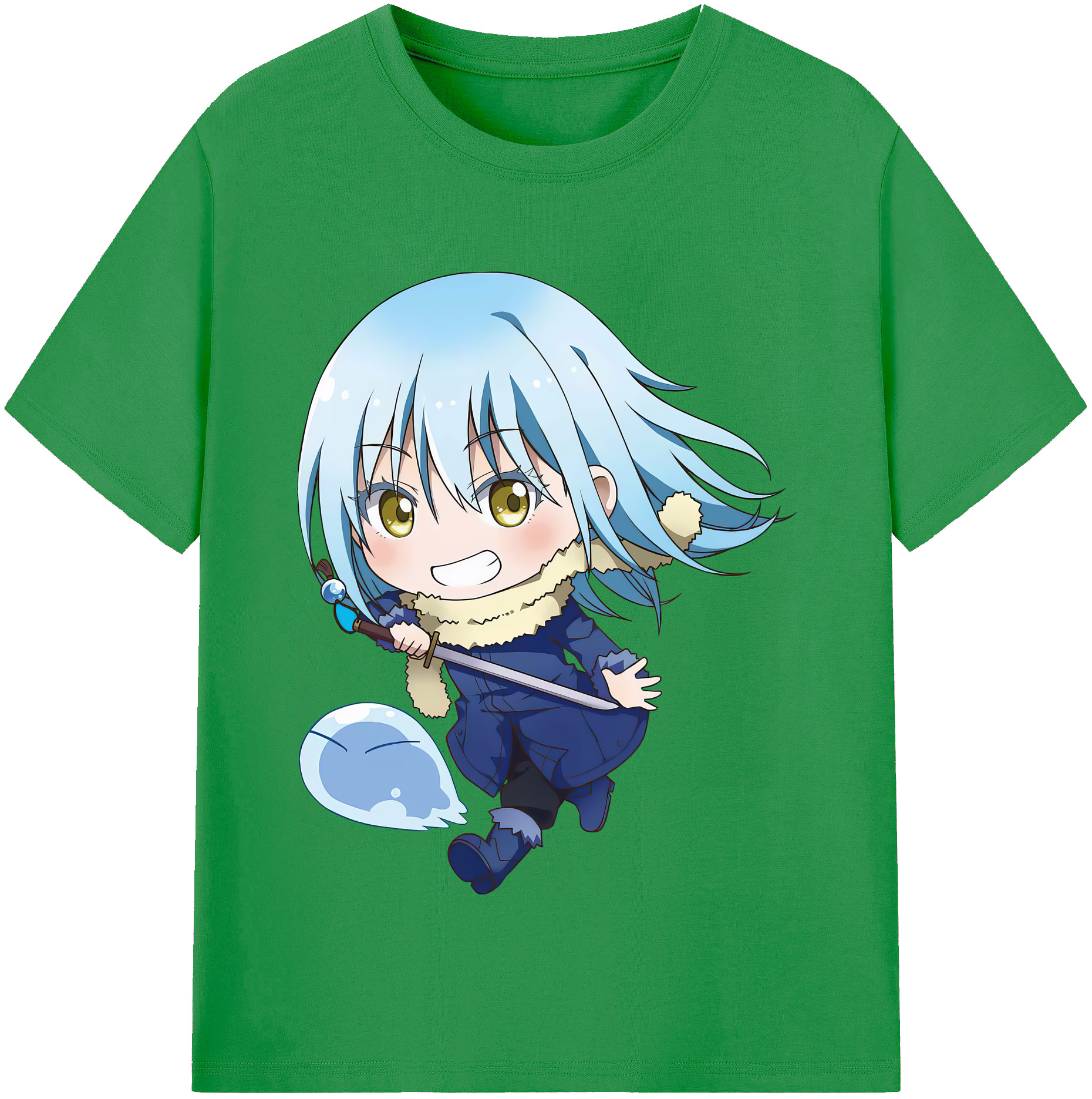 （画像用） 転スラ Regarding Reincarnated to Slime レディースカジュアルプリントTシャツ（綿100％）