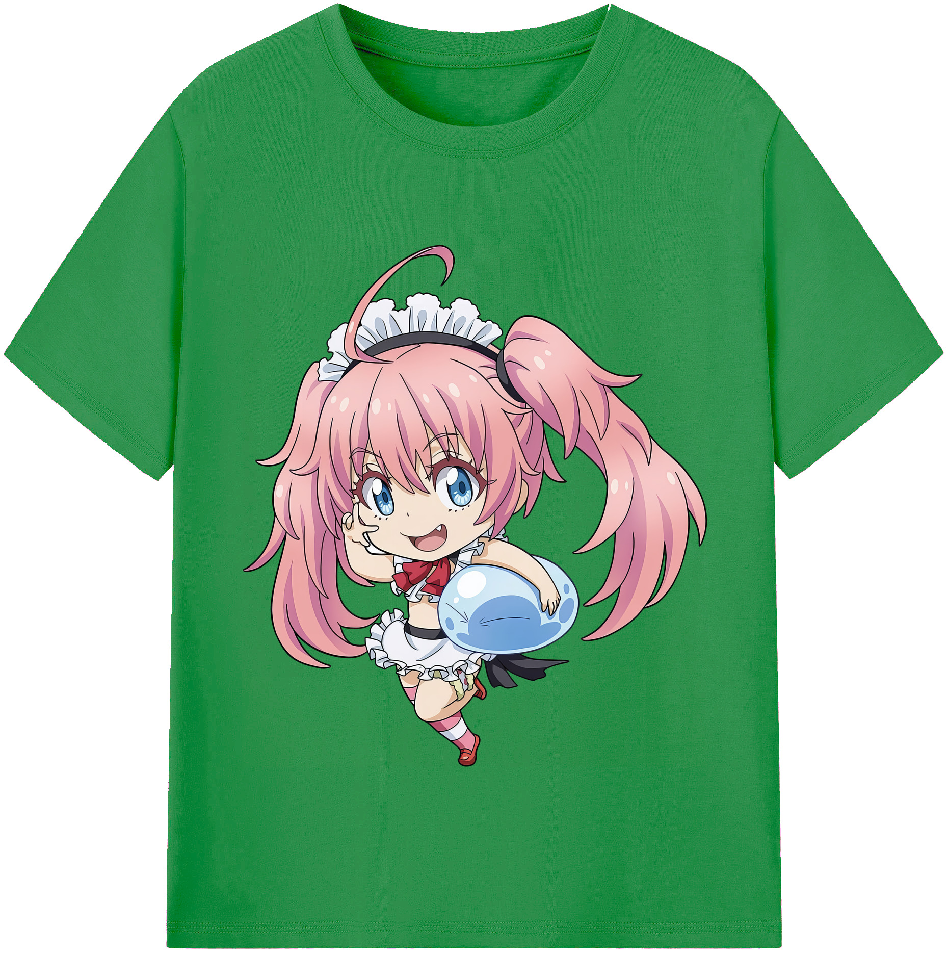 （画像用） 転スラ Regarding Reincarnated to Slime レディースカジュアルプリントTシャツ（綿100％）