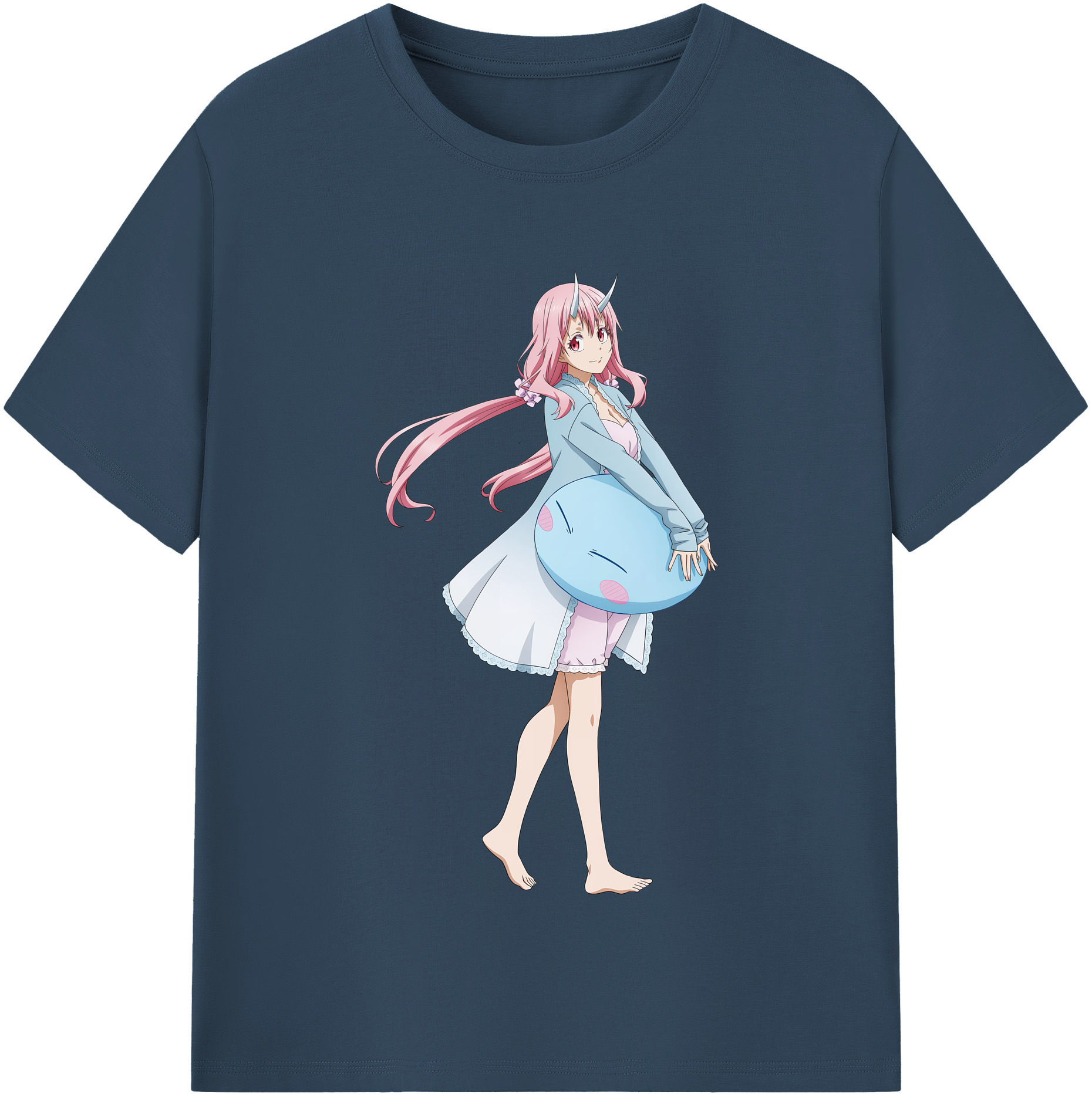 （画像用） 転スラ Regarding Reincarnated to Slime レディースカジュアルプリントTシャツ（綿100％）