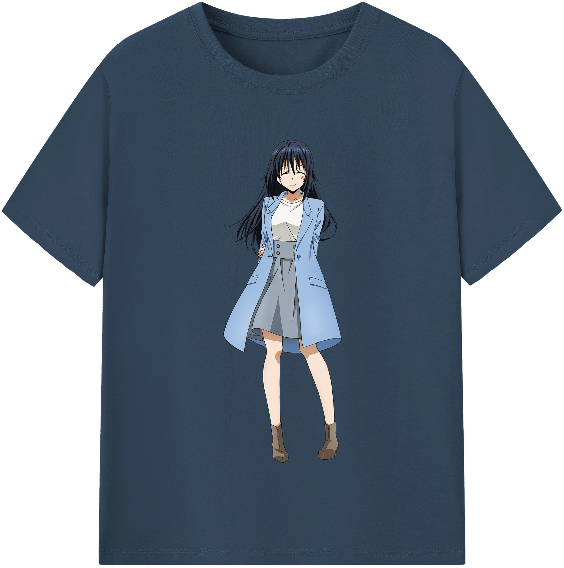 （画像用） 転スラ Regarding Reincarnated to Slime レディースカジュアルプリントTシャツ（綿100％）