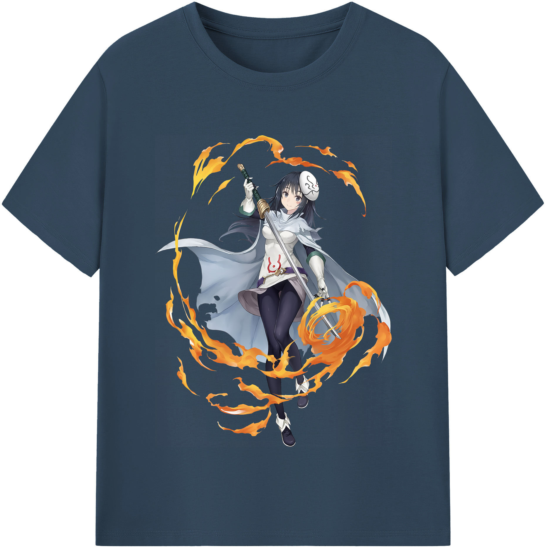 （画像用） 転スラ Regarding Reincarnated to Slime レディースカジュアルプリントTシャツ（綿100％）