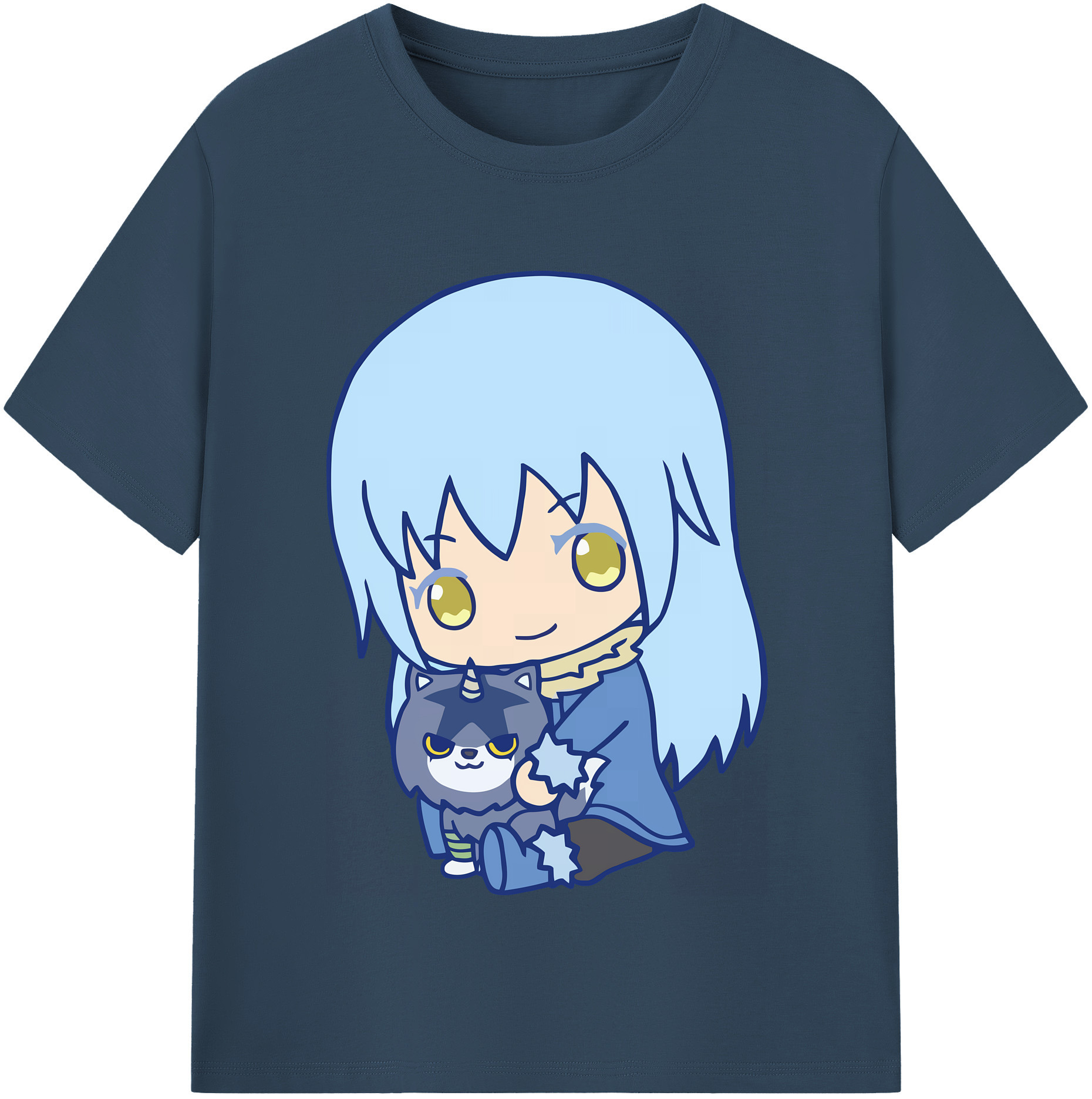 （画像用） 転スラ Regarding Reincarnated to Slime レディースカジュアルプリントTシャツ（綿100％）