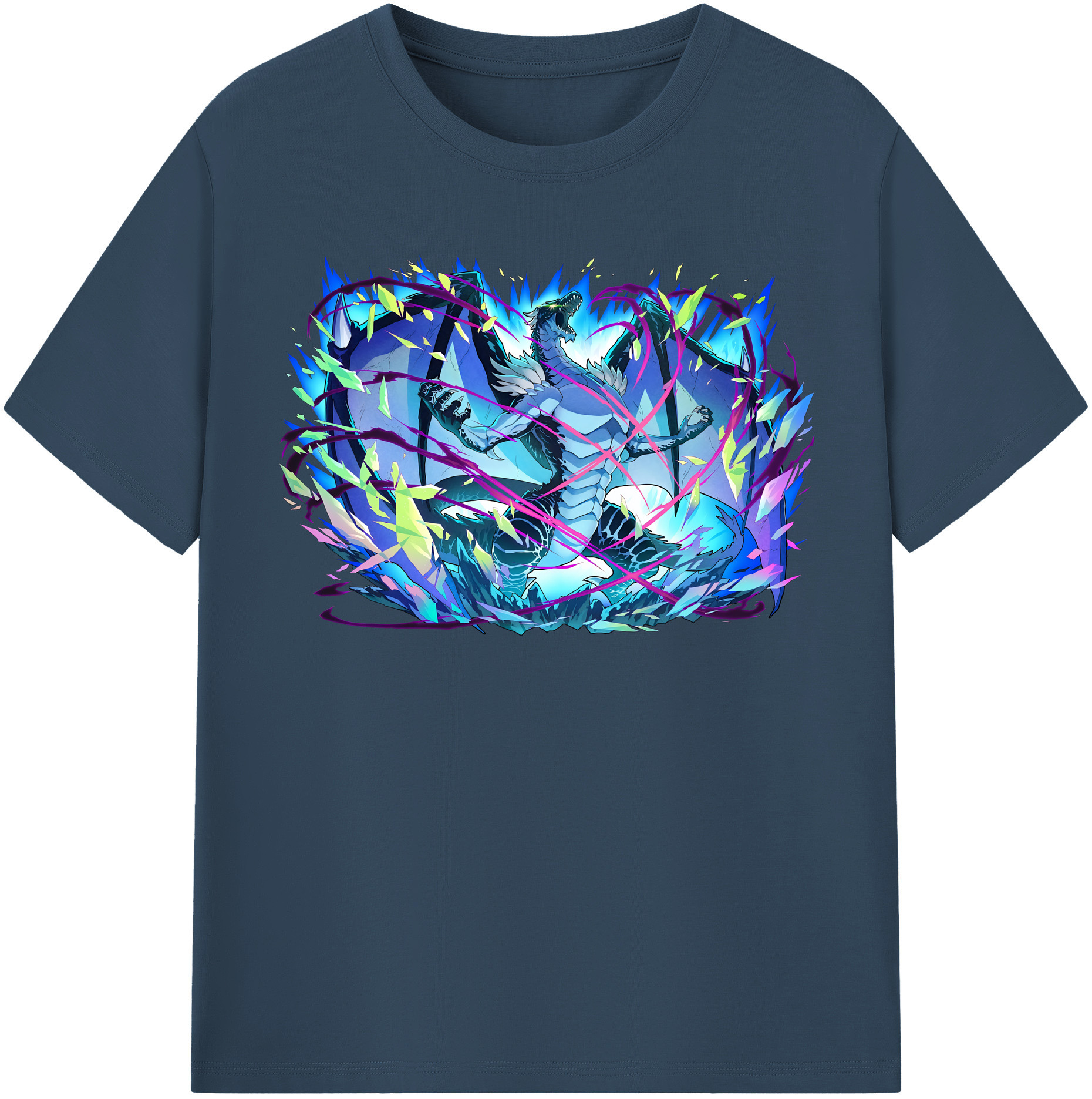 （画像用） 転スラ Regarding Reincarnated to Slime レディースカジュアルプリントTシャツ（綿100％）