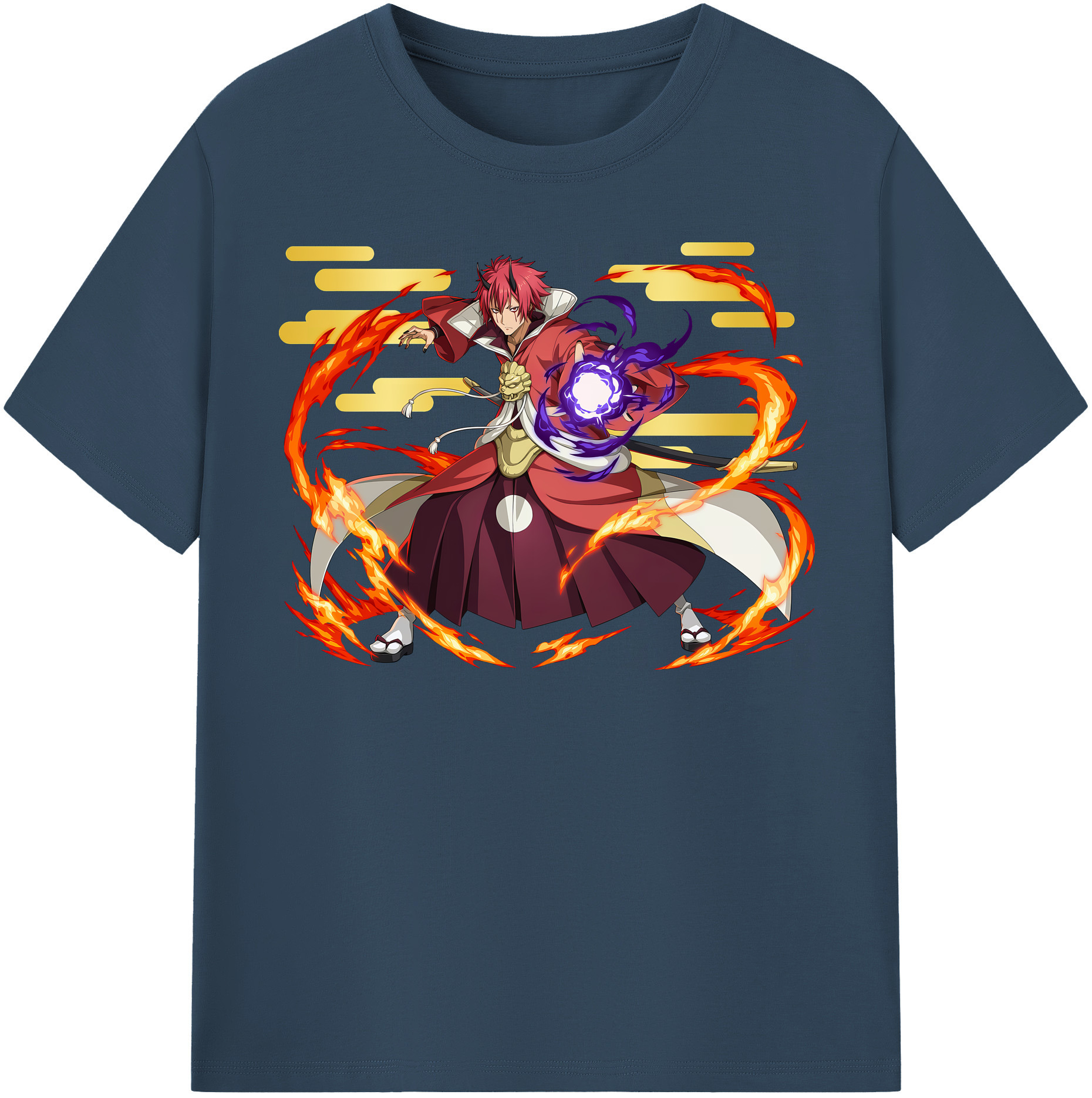 （画像用） 転スラ Regarding Reincarnated to Slime レディースカジュアルプリントTシャツ（綿100％）