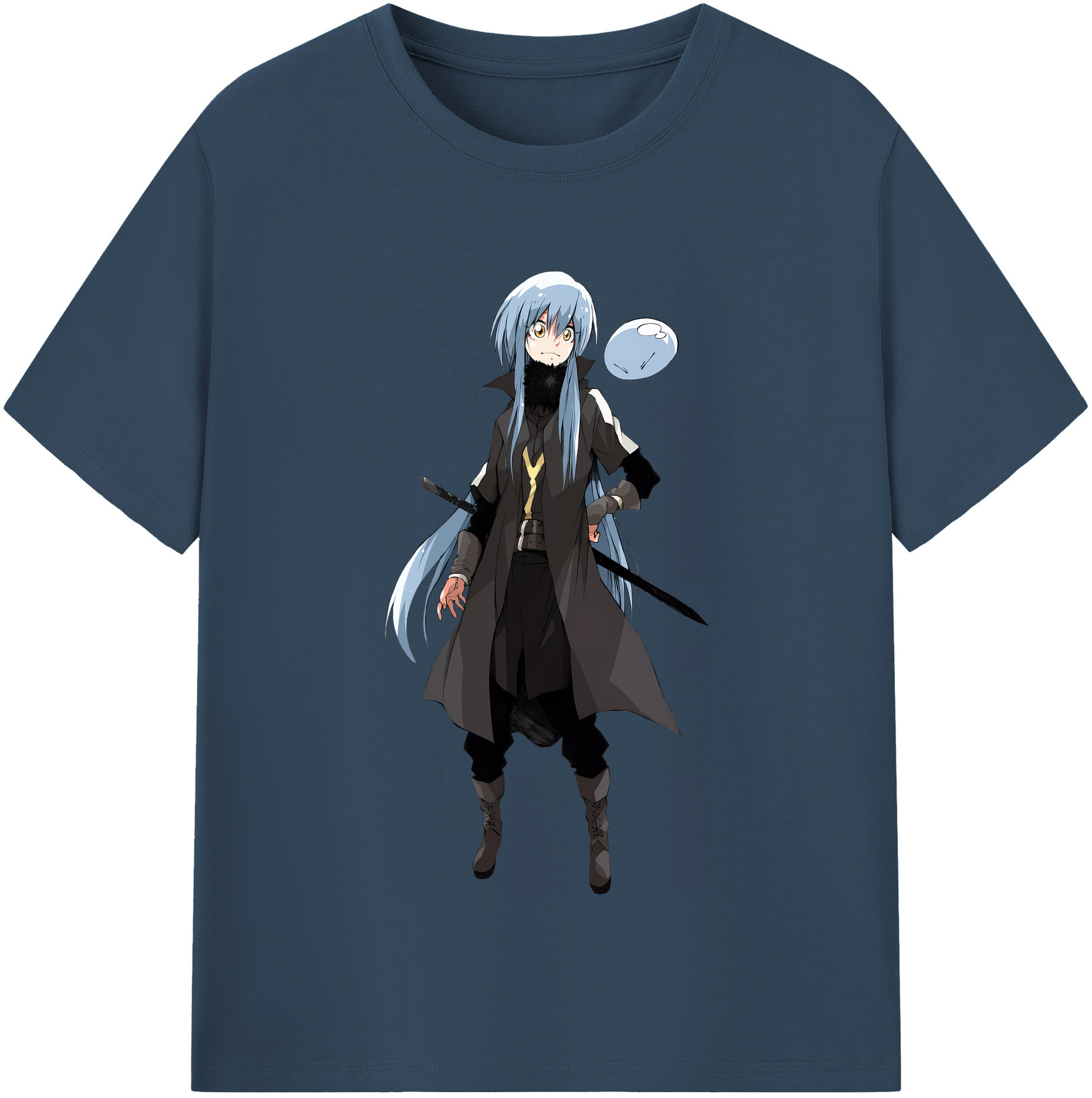 （画像用） 転スラ Regarding Reincarnated to Slime レディースカジュアルプリントTシャツ（綿100％）