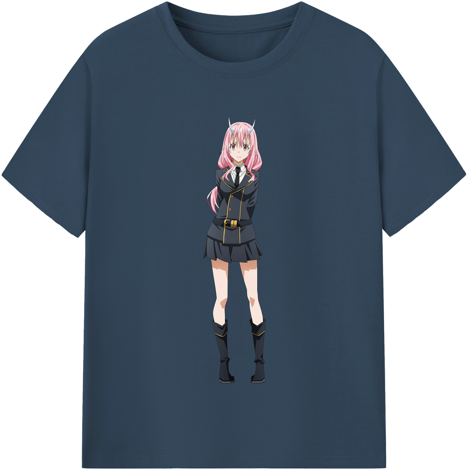 （画像用） 転スラ Regarding Reincarnated to Slime レディースカジュアルプリントTシャツ（綿100％）