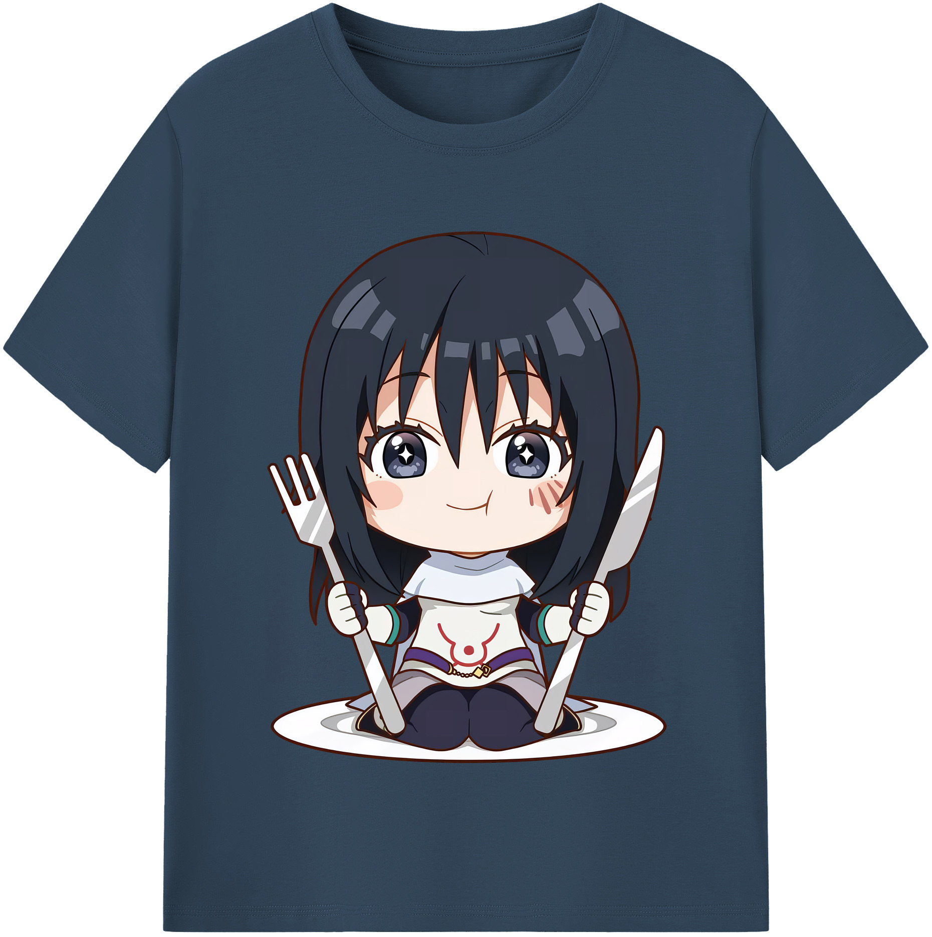 （画像用） 転スラ Regarding Reincarnated to Slime レディースカジュアルプリントTシャツ（綿100％）