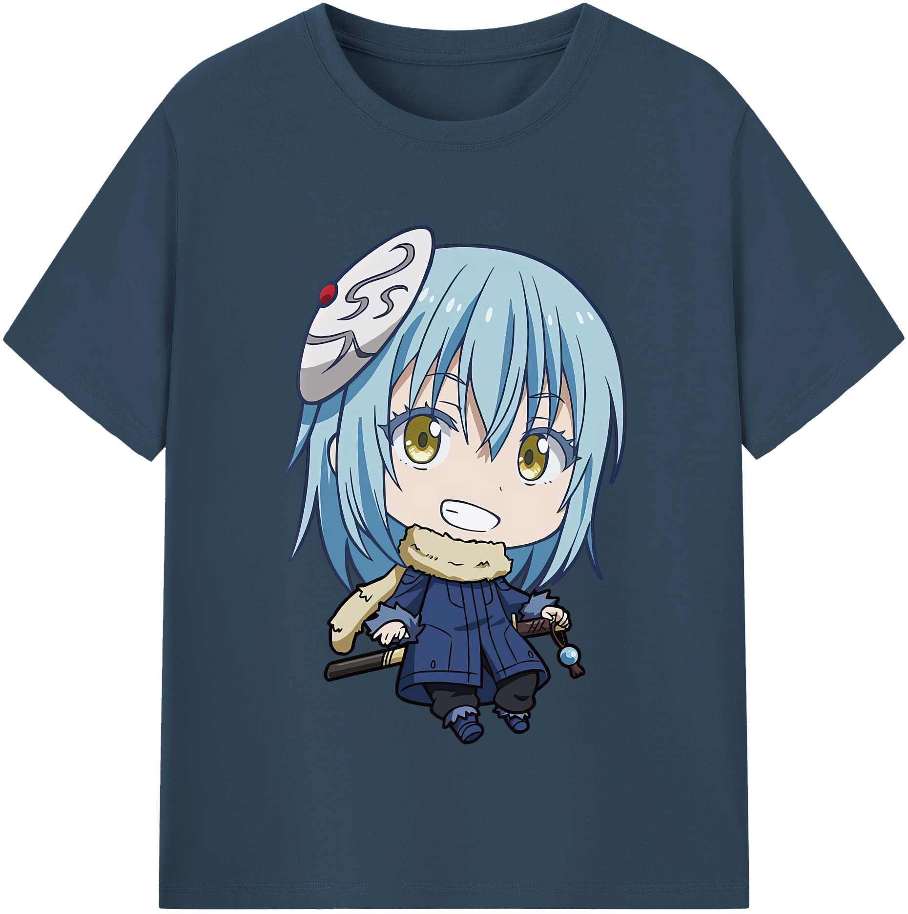 （画像用） 転スラ Regarding Reincarnated to Slime レディースカジュアルプリントTシャツ（綿100％）