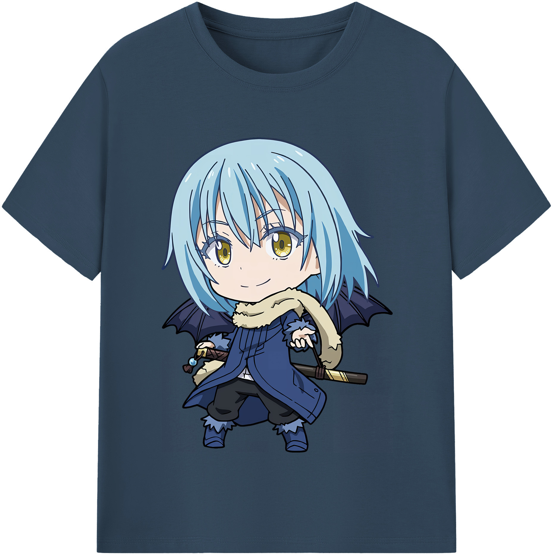 （画像用） 転スラ Regarding Reincarnated to Slime レディースカジュアルプリントTシャツ（綿100％）