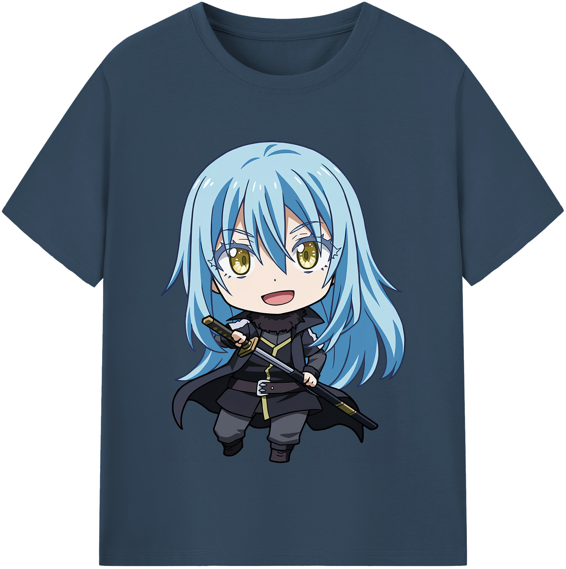 （画像用） 転スラ Regarding Reincarnated to Slime レディースカジュアルプリントTシャツ（綿100％）