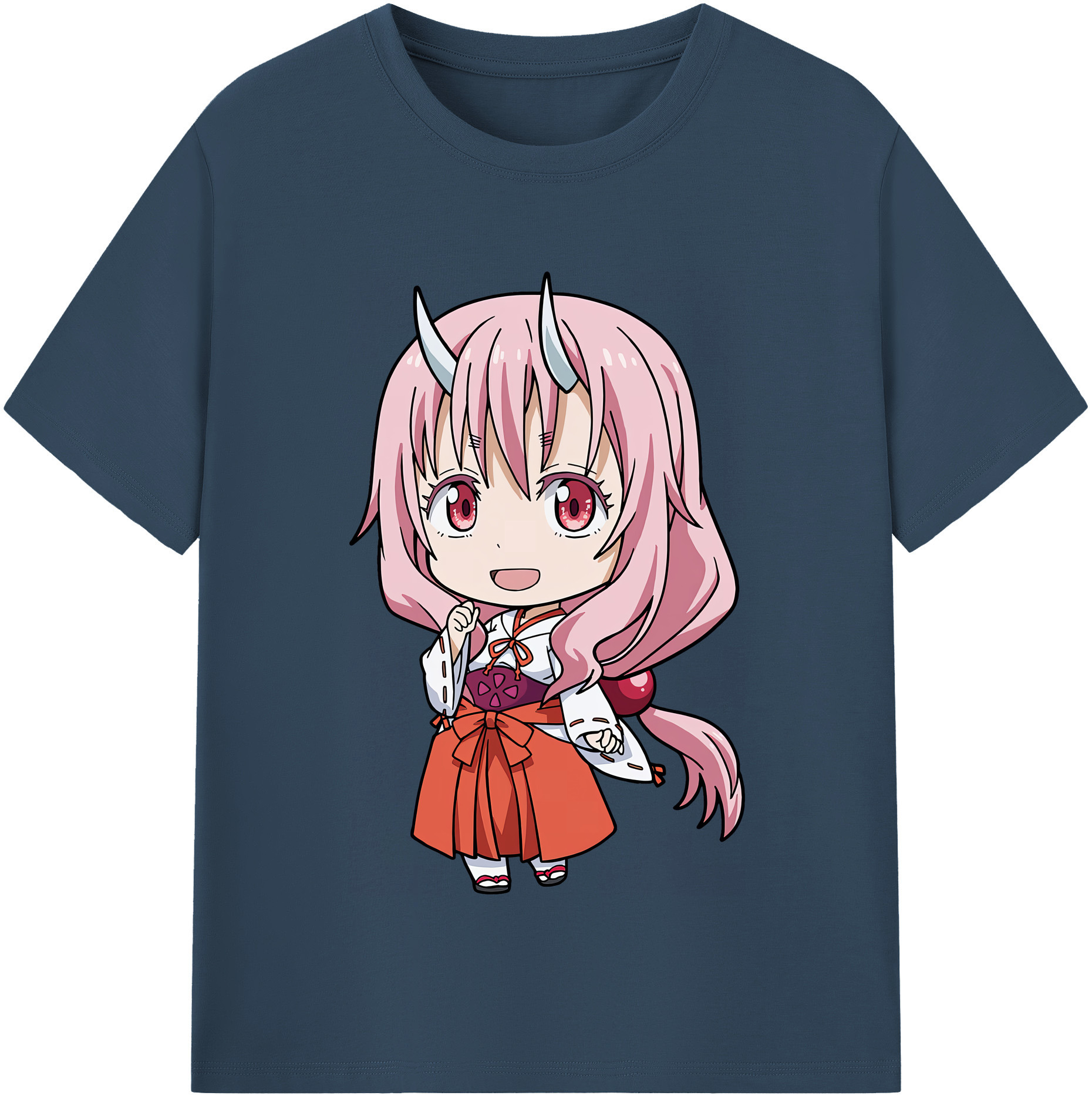 （画像用） 転スラ Regarding Reincarnated to Slime レディースカジュアルプリントTシャツ（綿100％）