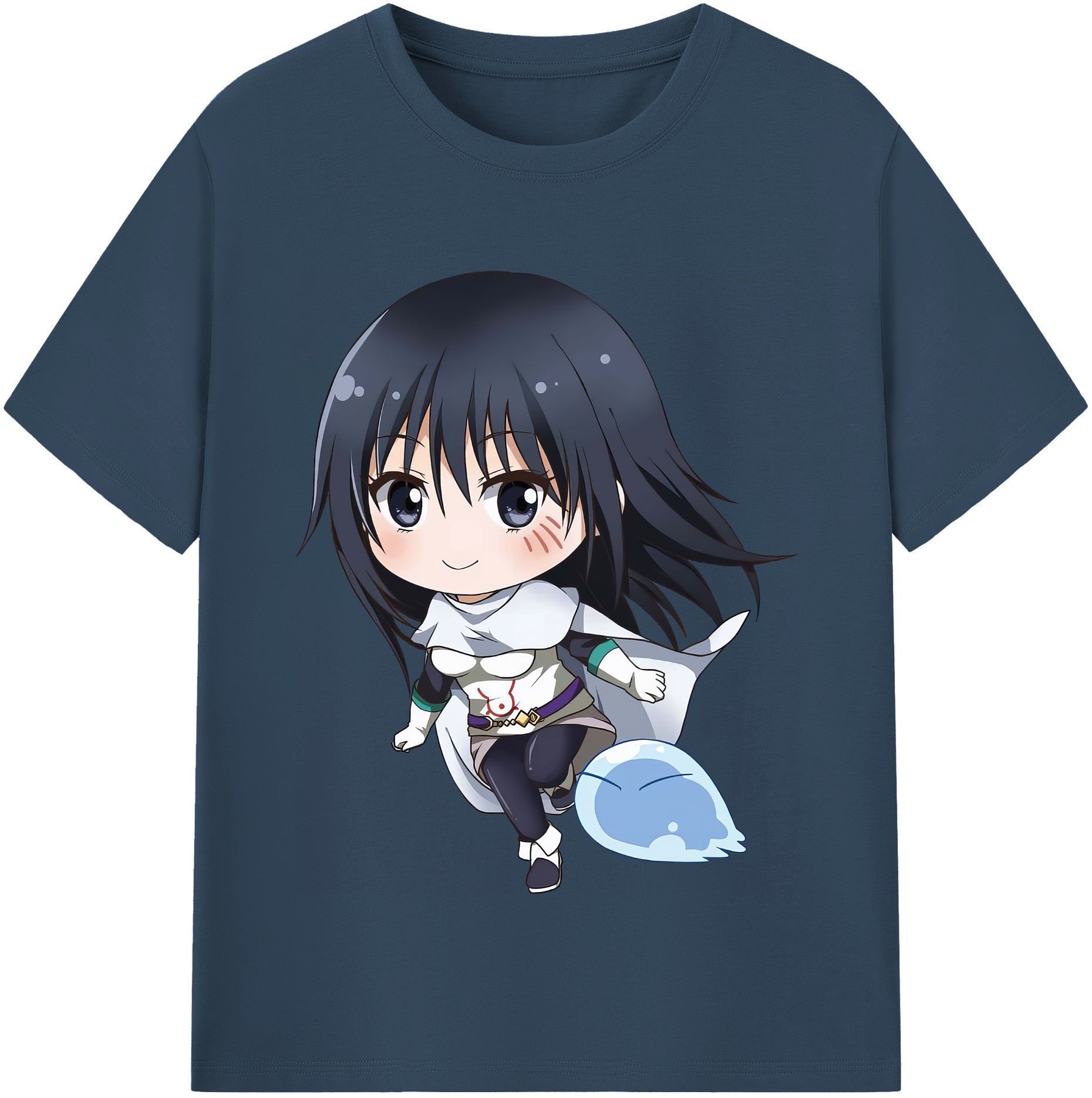 （画像用） 転スラ Regarding Reincarnated to Slime レディースカジュアルプリントTシャツ（綿100％）