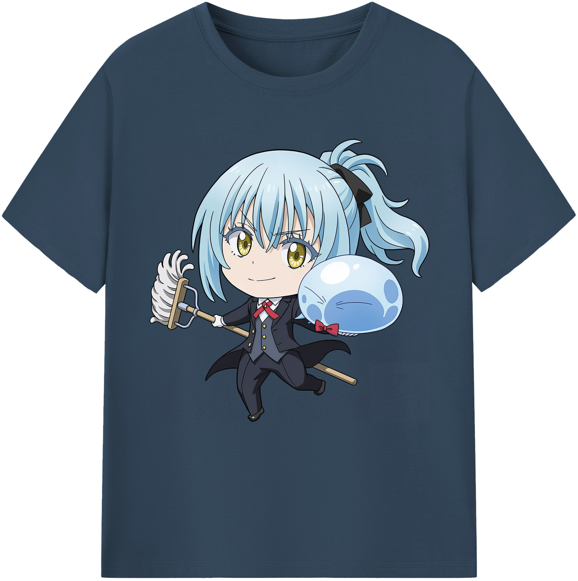 （画像用） 転スラ Regarding Reincarnated to Slime レディースカジュアルプリントTシャツ（綿100％）