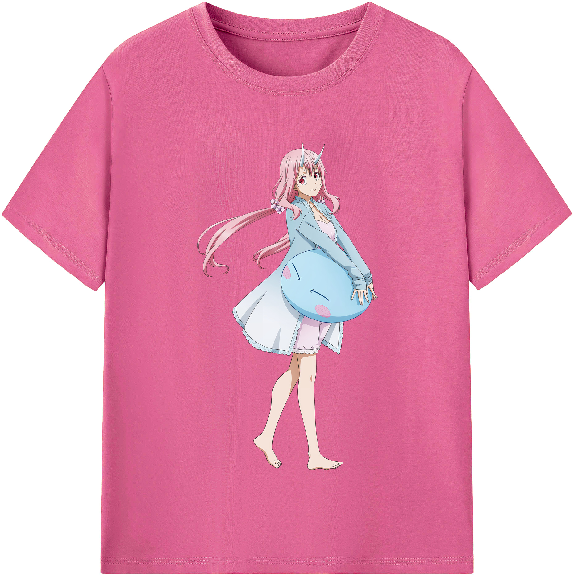 （画像用） 転スラ Regarding Reincarnated to Slime レディースカジュアルプリントTシャツ（綿100％）