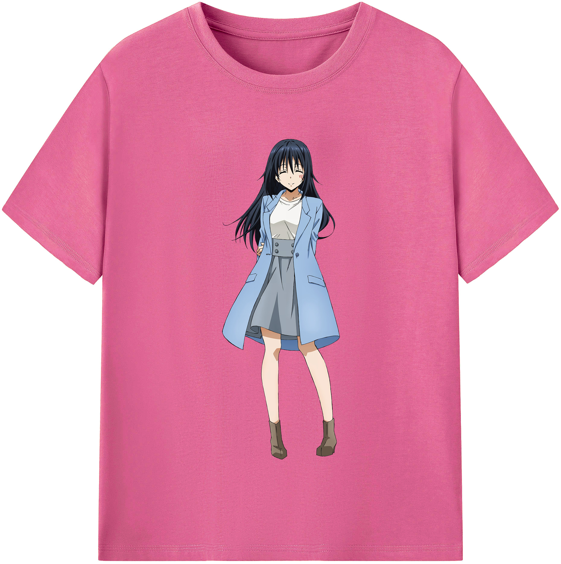 （画像用） 転スラ Regarding Reincarnated to Slime レディースカジュアルプリントTシャツ（綿100％）