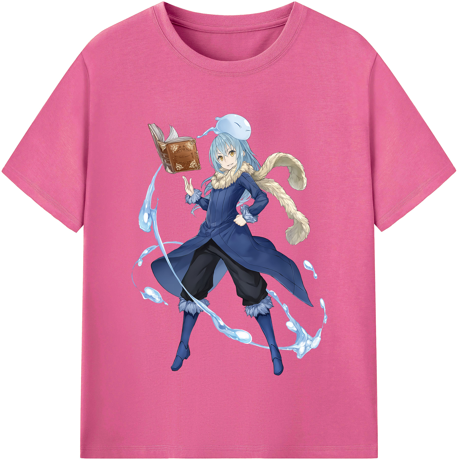 （画像用） 転スラ Regarding Reincarnated to Slime レディースカジュアルプリントTシャツ（綿100％）