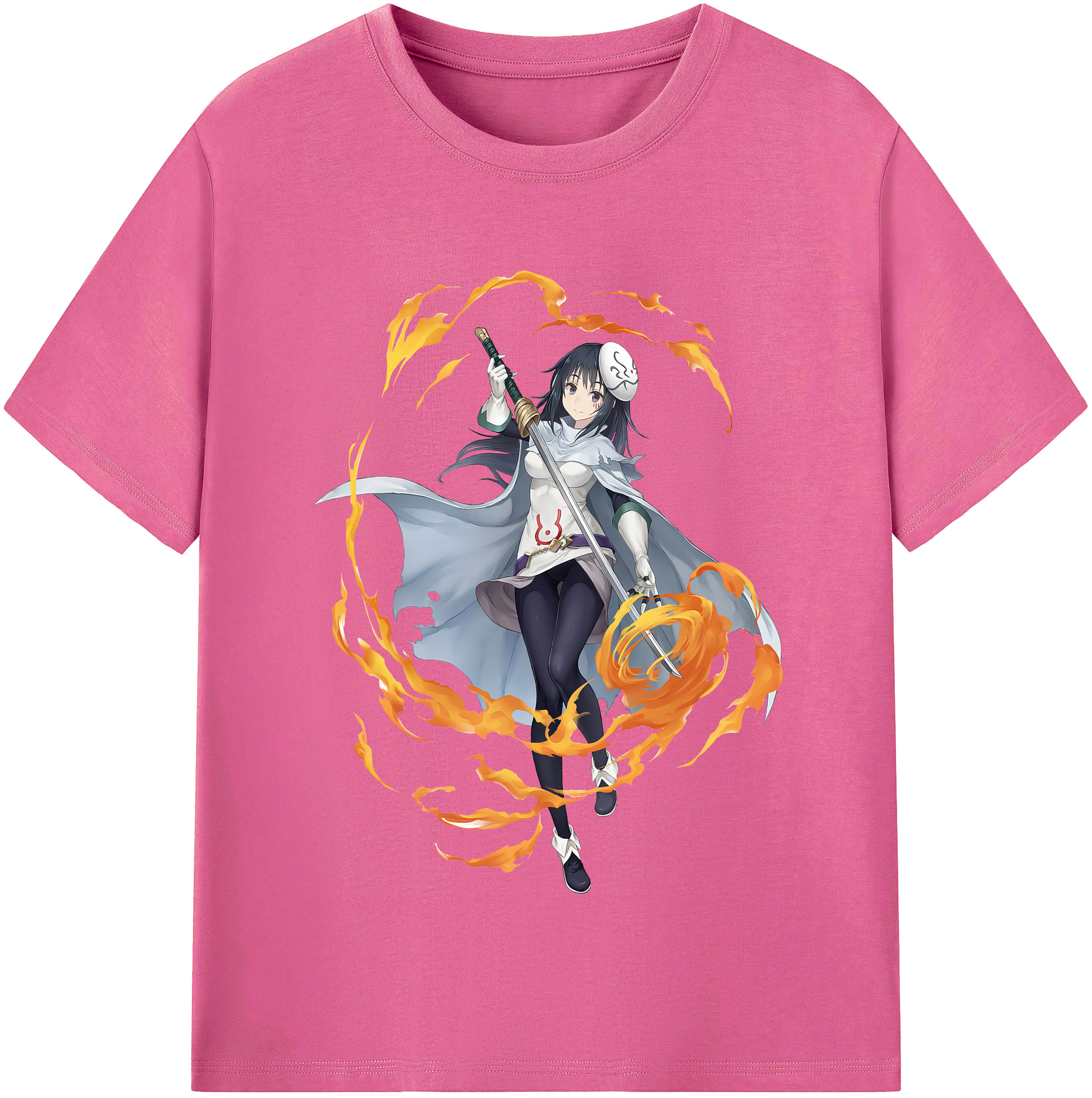 （画像用） 転スラ Regarding Reincarnated to Slime レディースカジュアルプリントTシャツ（綿100％）